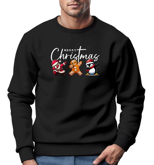 MoonWorks Sweatshirt Sweatshirt Herren Weihnachtspullover Lustig Cool Ugly günstig online kaufen