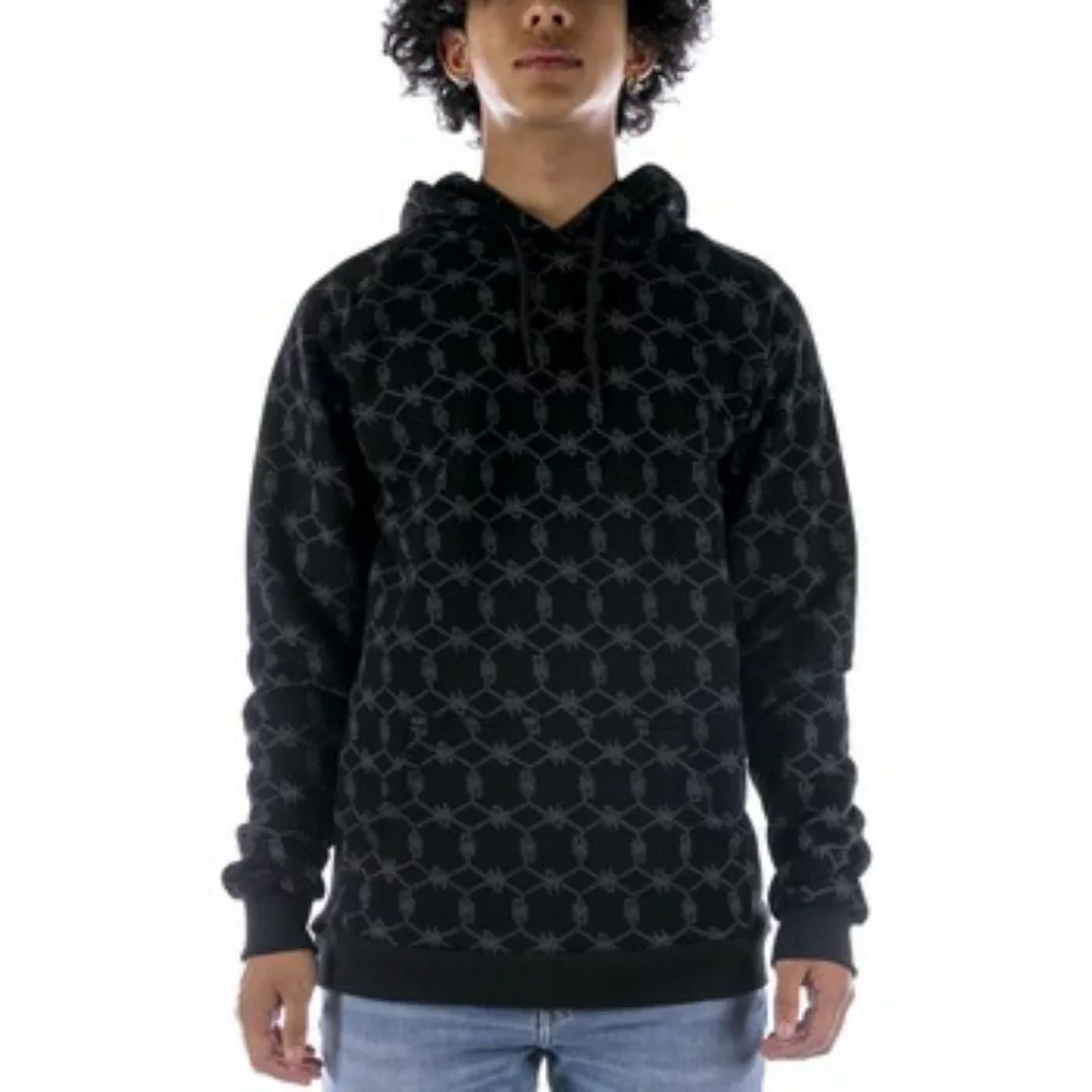 Dolly Noire  Fleecepullover Felpa Monogram Hoodie Nera günstig online kaufen