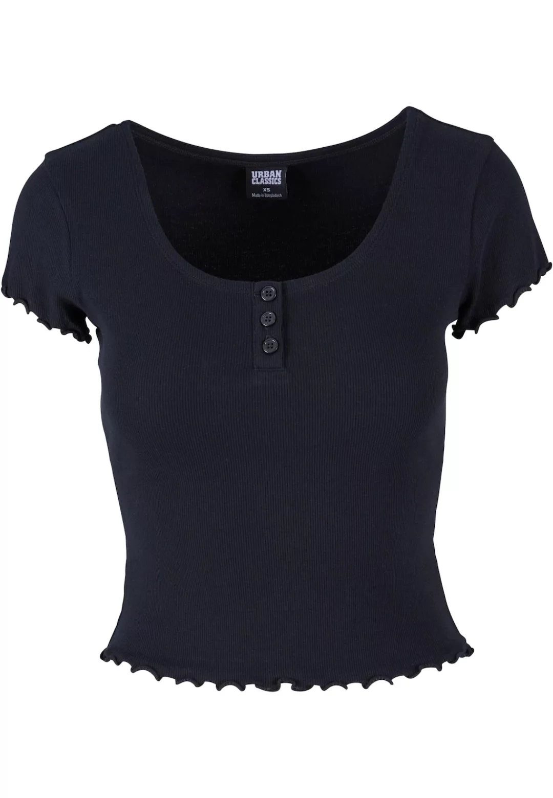 URBAN CLASSICS T-Shirt "Urban Classics Damen Ladies Rib Babylock Tee" günstig online kaufen