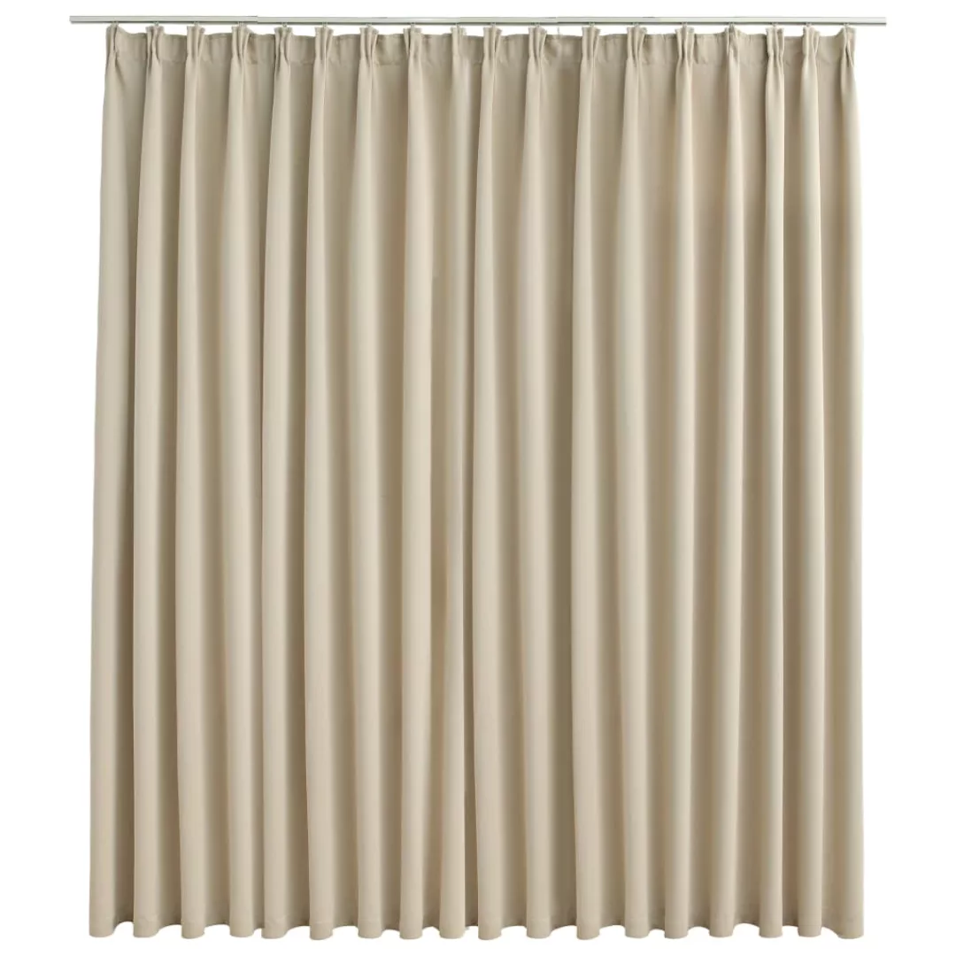 Verdunkelungsvorhang Mit Haken Beige 290 X 245 Cm günstig online kaufen