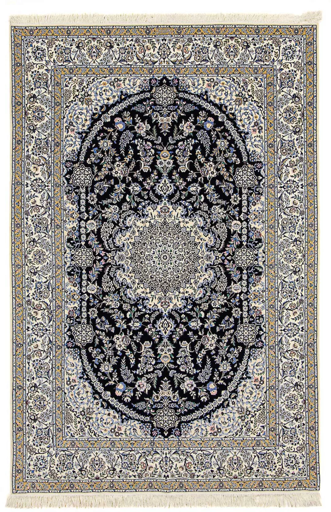 morgenland Orientteppich »Perser - Nain - Premium - 246 x 162 cm - dunkelbl günstig online kaufen