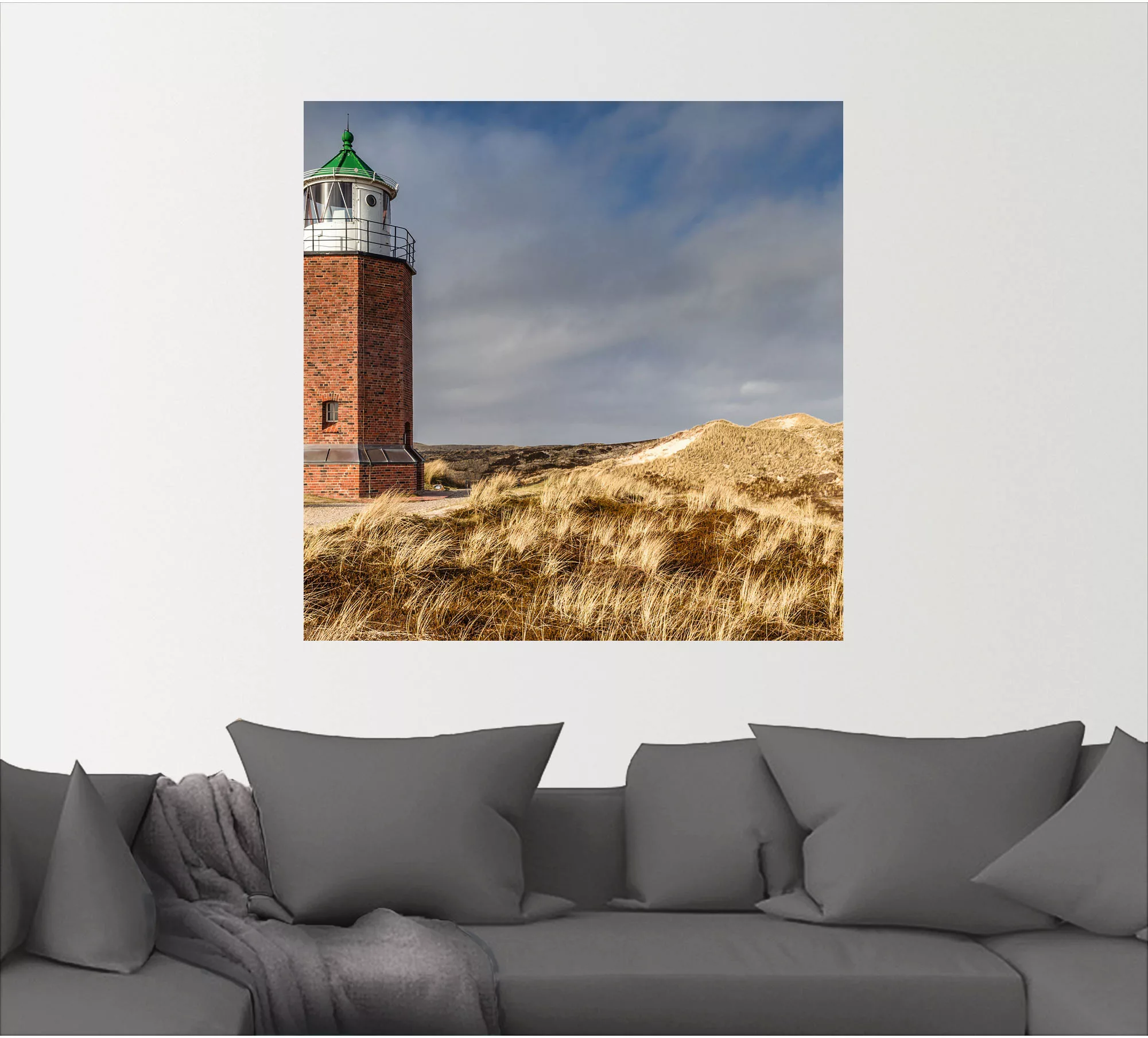 Artland Wandfolie »Leuchtturm Rotes Kliff in Kampen, Sylt«, Gebäude, (1 St. günstig online kaufen