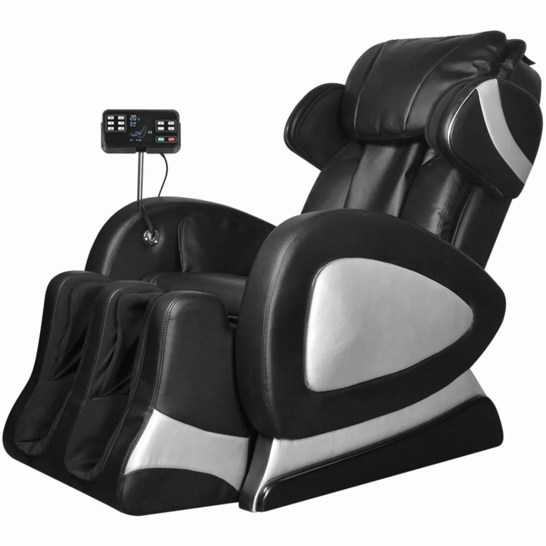 Massagesessel Mit Super Display Schwarz Kunstleder günstig online kaufen