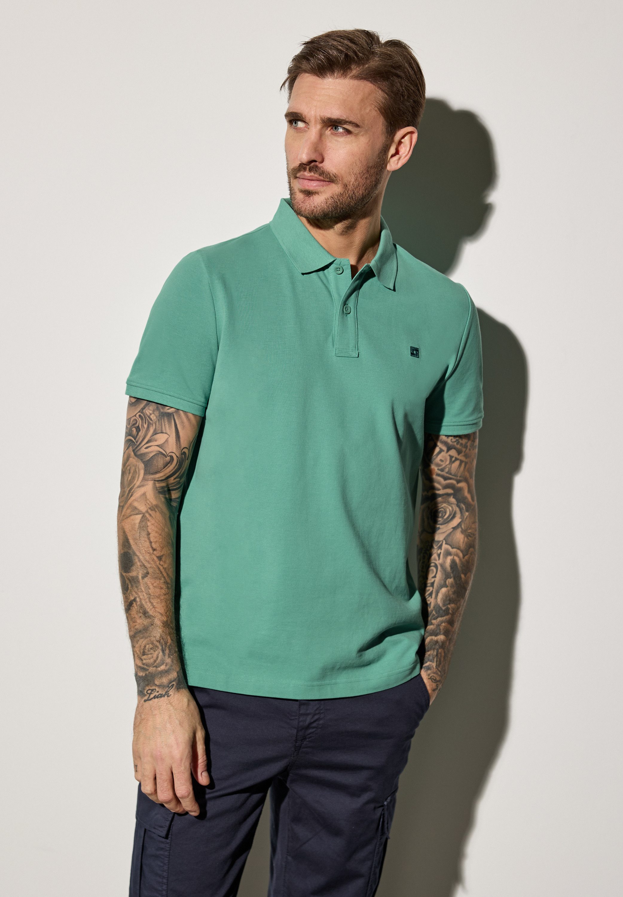 STREET ONE MEN Poloshirt, aus reiner Baumwolle günstig online kaufen