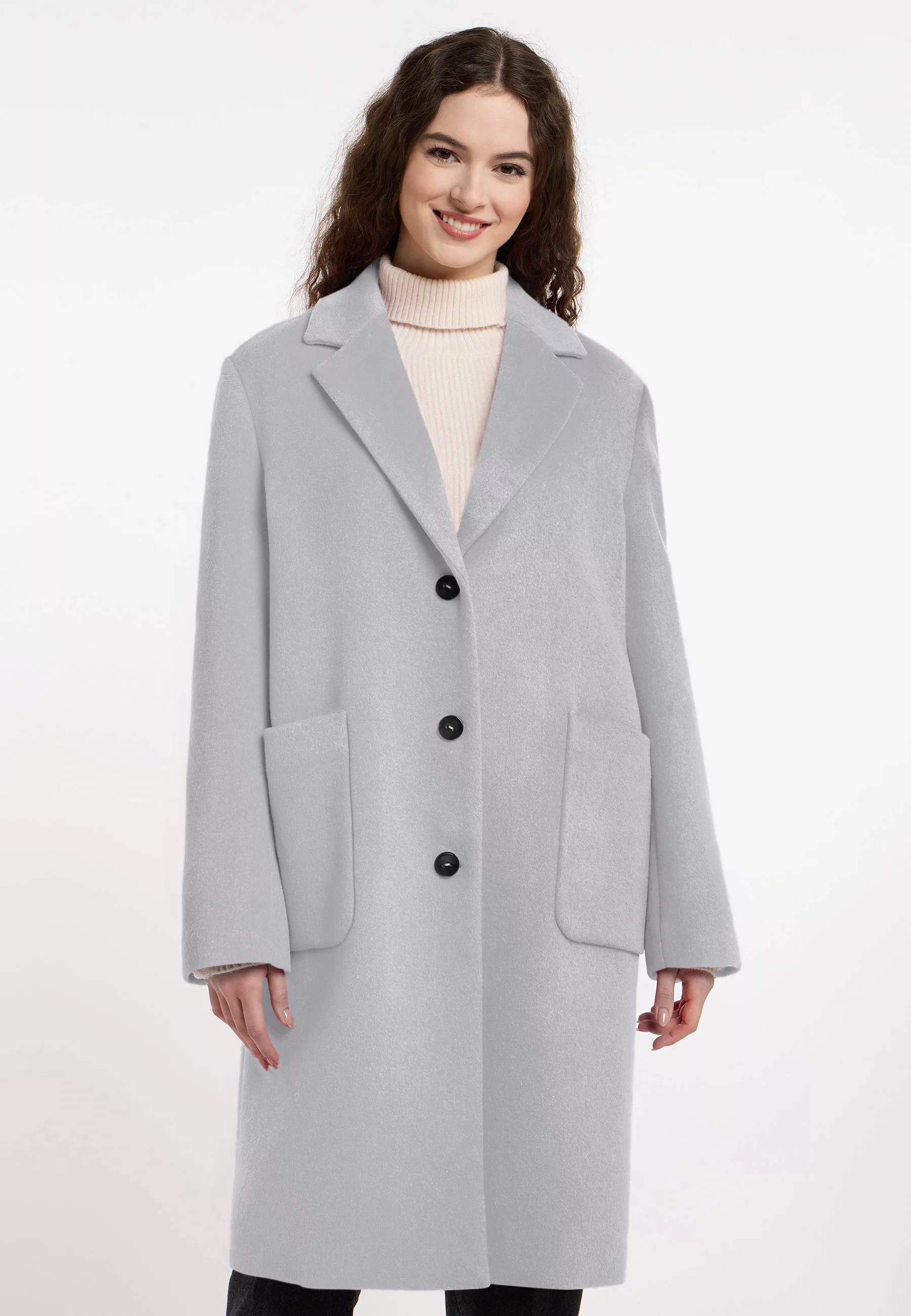 Frieda & Freddies Langmantel "Wool Coat / Gillian 2", mit dezenten Farbdeta günstig online kaufen