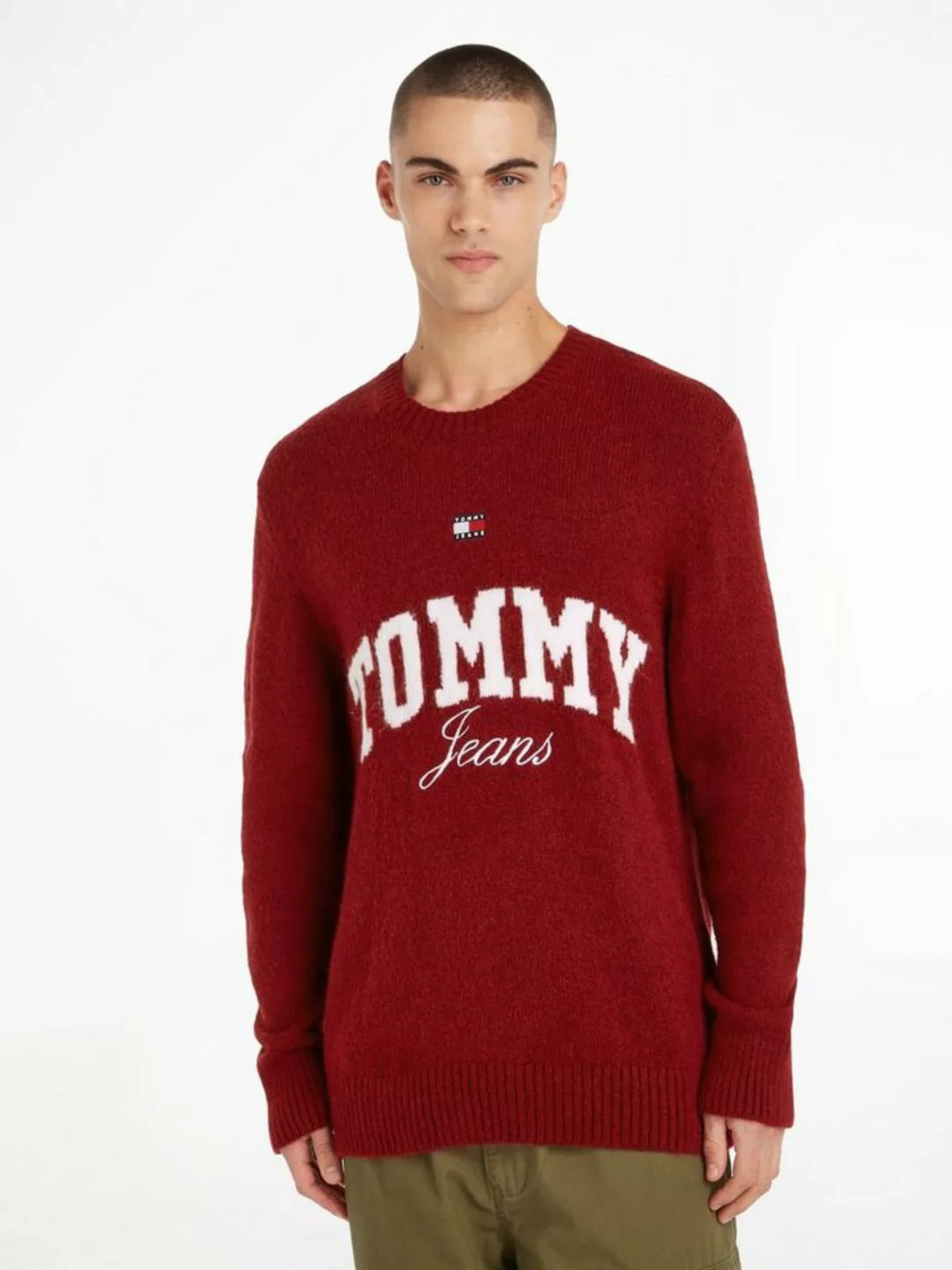 Tommy Jeans Rundhalspullover TJM RLX NEW VARSITY SWEATER günstig online kaufen