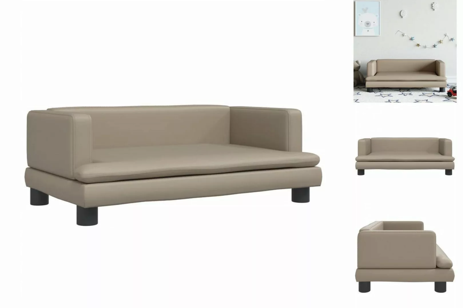 vidaXL Kindersofa Kindersofa Cappuccino-Braun 80x45x30 cm Kunstleder Kinder günstig online kaufen