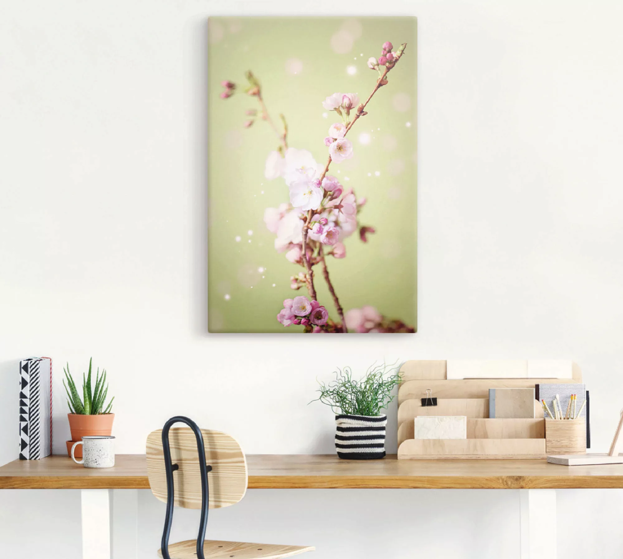 Artland Wandbild "Kirschblütenzweig", Blumen, (1 St.) günstig online kaufen