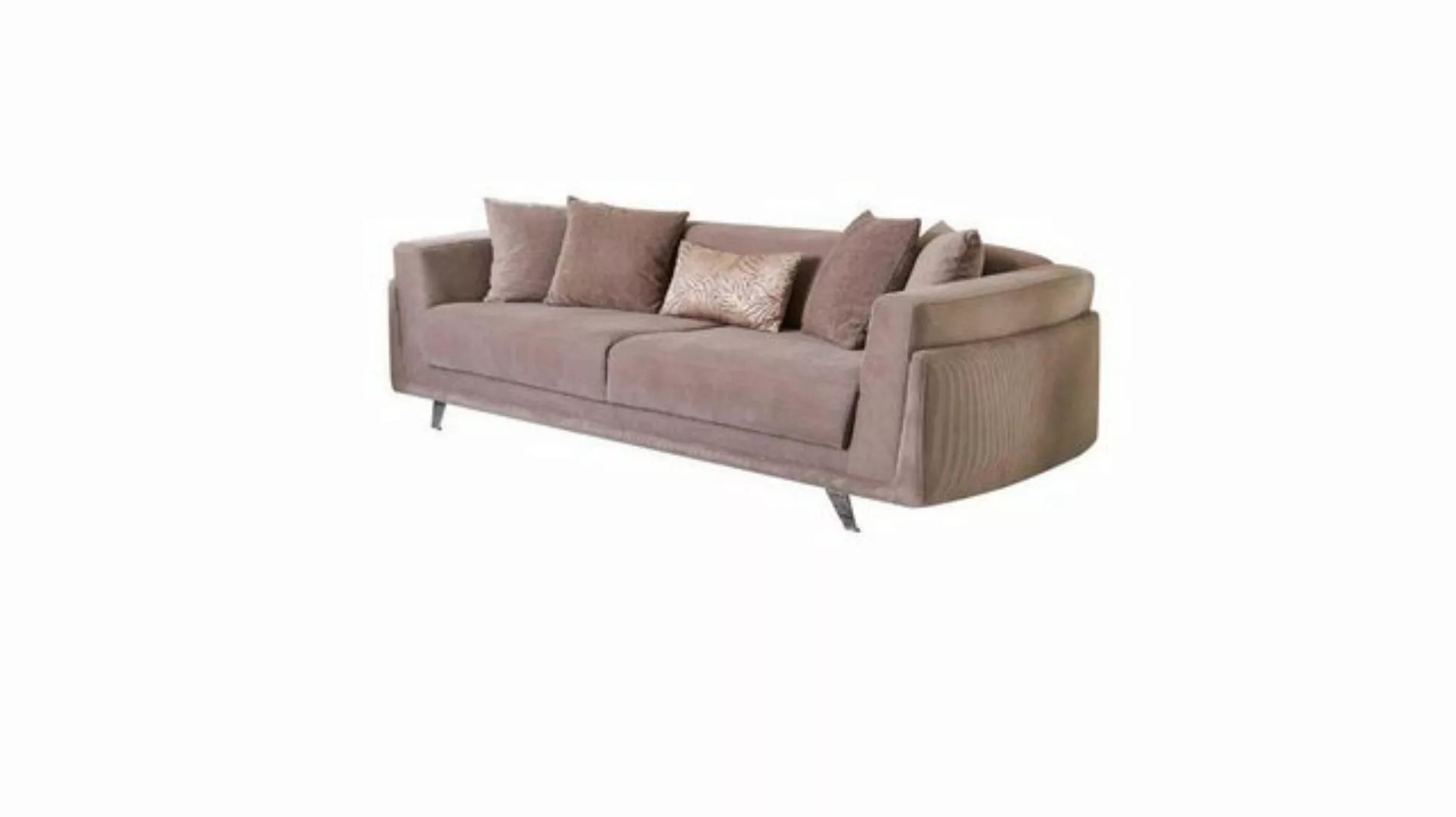 Xlmoebel Sofa Sofa mit Schlaffunktion für drei Personen in Beige aus Stoff, günstig online kaufen