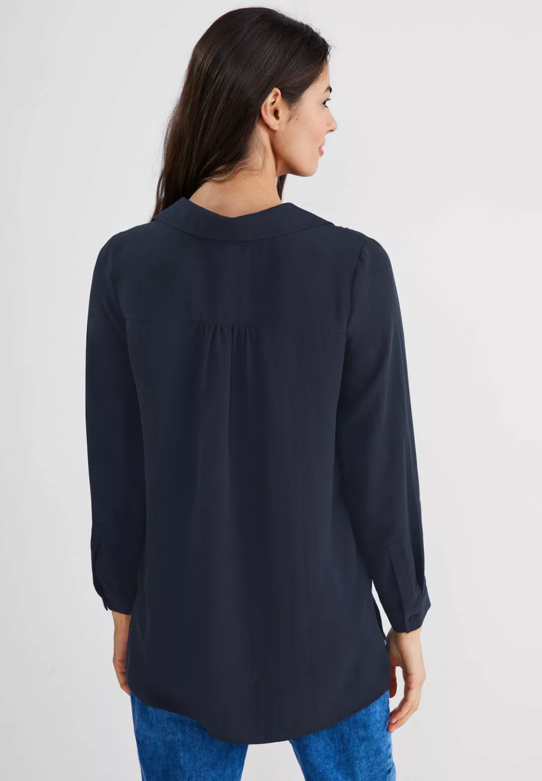 STREET ONE Longbluse, in Unifarbe günstig online kaufen