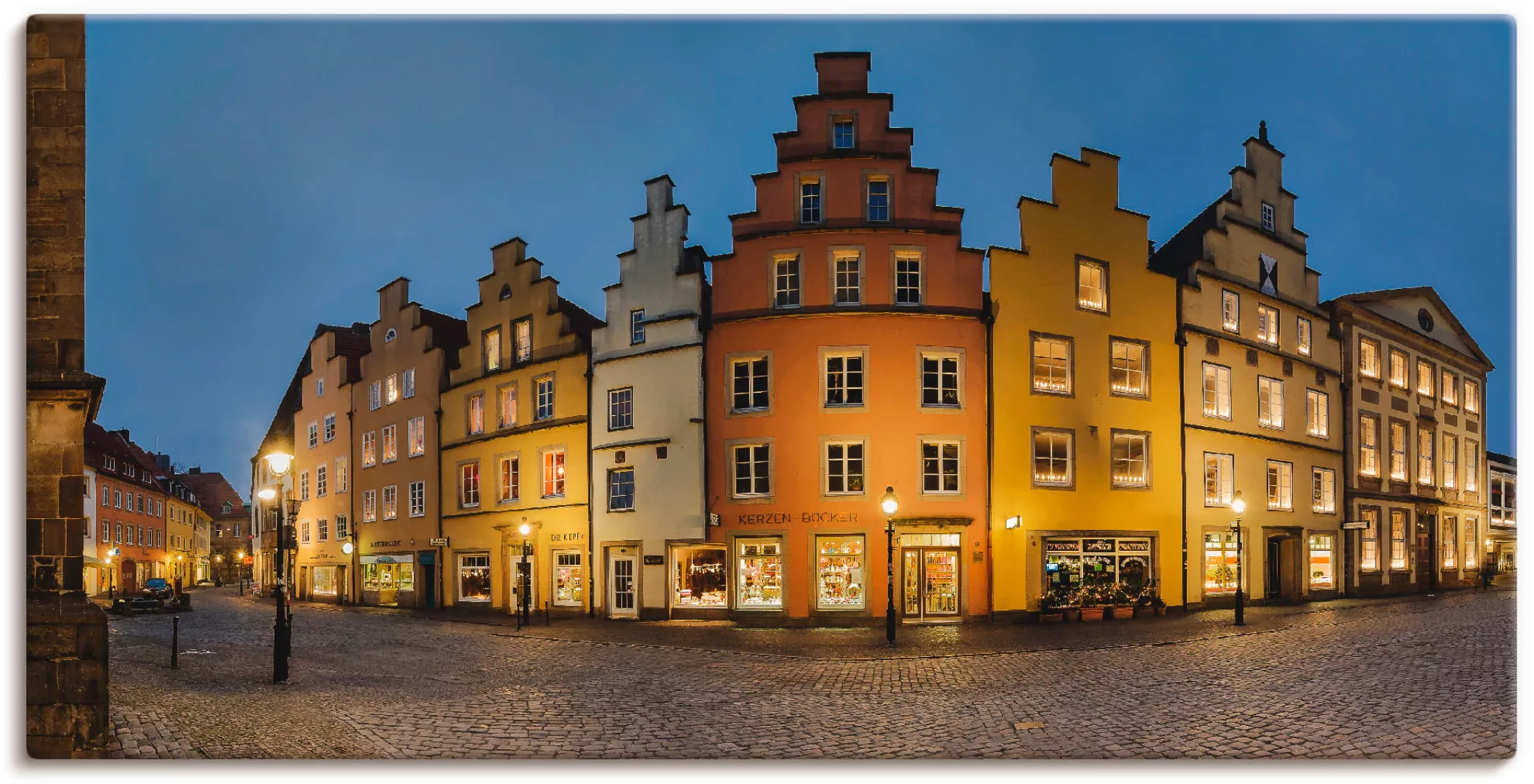 Artland Leinwandbild »Altstadt Osnabrück«, Deutschland, (1 St.), auf Keilra günstig online kaufen