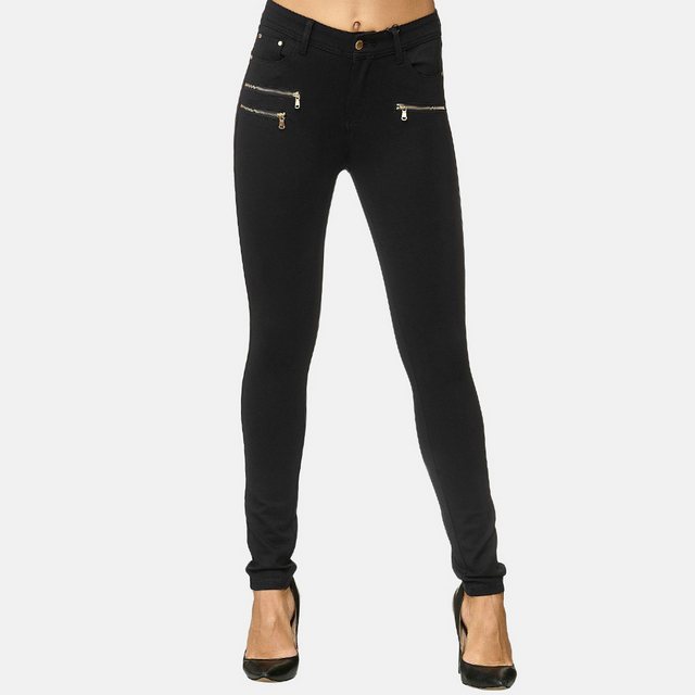 Elara Jeggings Elara Damen Stretch Hose Skinny Fit Jegging (1-tlg) günstig online kaufen