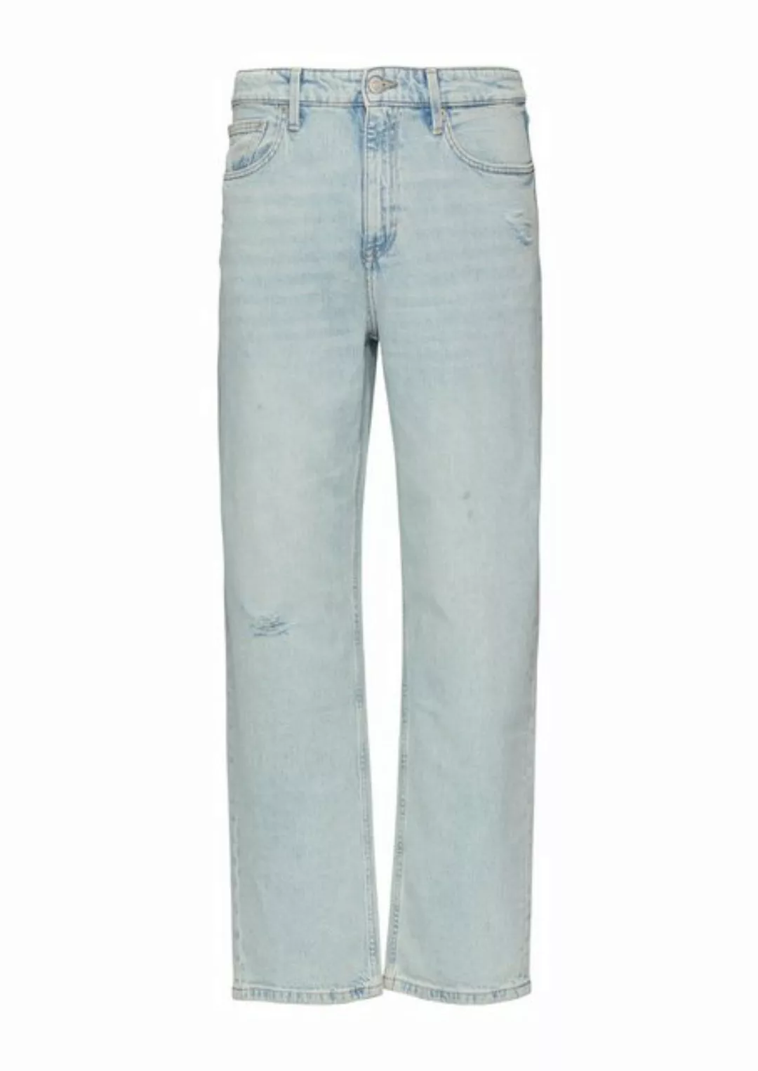 QS Stoffhose Jeans / Loose Fit / Mid Rise / Straight Leg günstig online kaufen