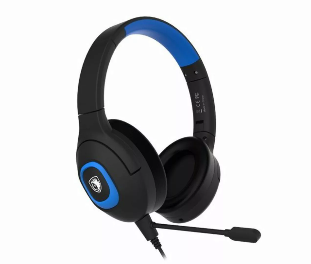Sades Shaman SA-724 Gaming Headset, schwarz/blau, USB, kabelgebunden Gaming günstig online kaufen