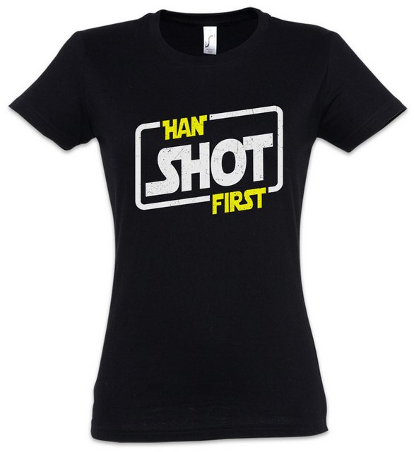 Urban Backwoods Print-Shirt Han Shot First Damen T-Shirt Solo X Red Star Fi günstig online kaufen