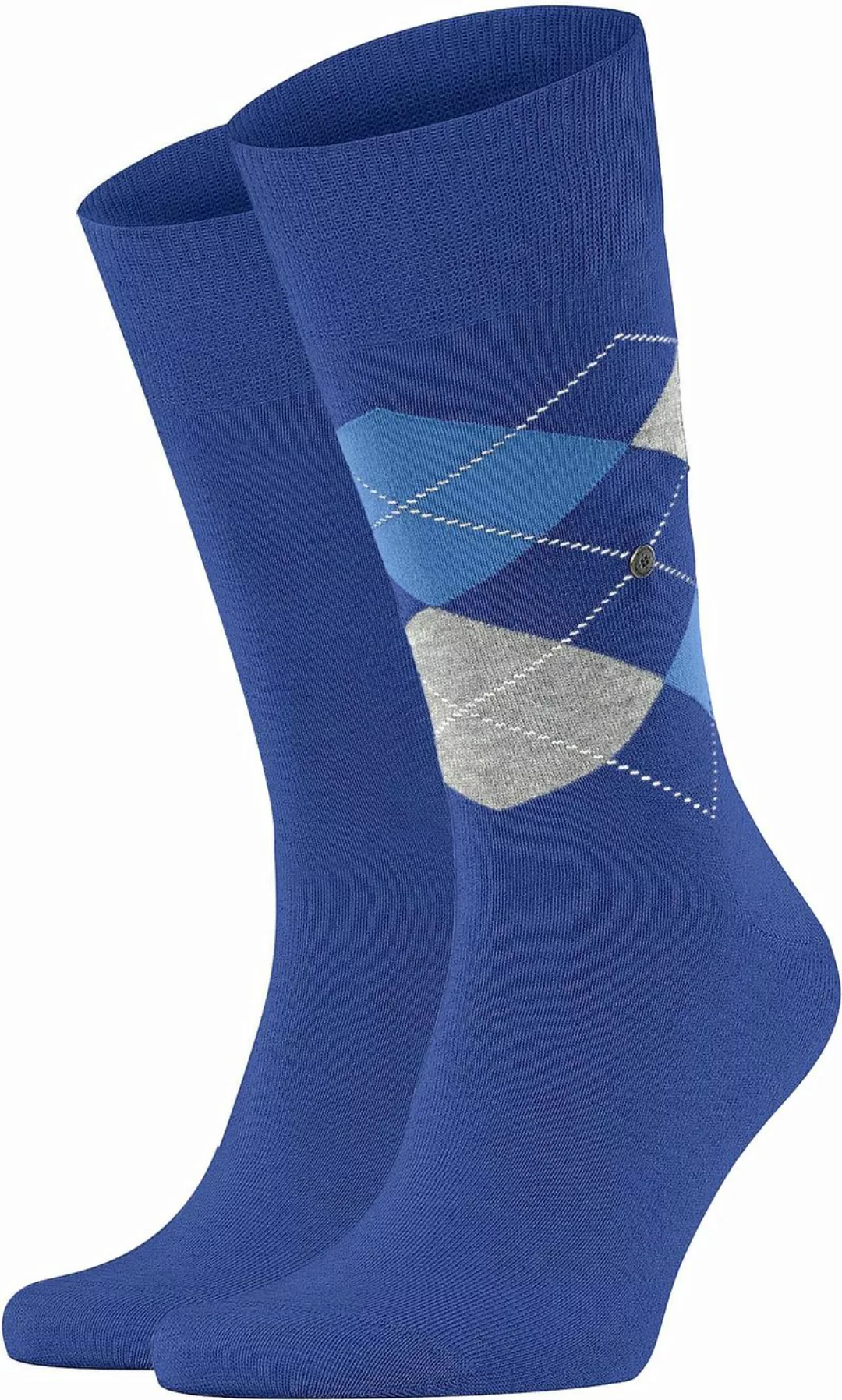 Burlington 2-er Set Socken Blau mit Argyle-Muster günstig online kaufen