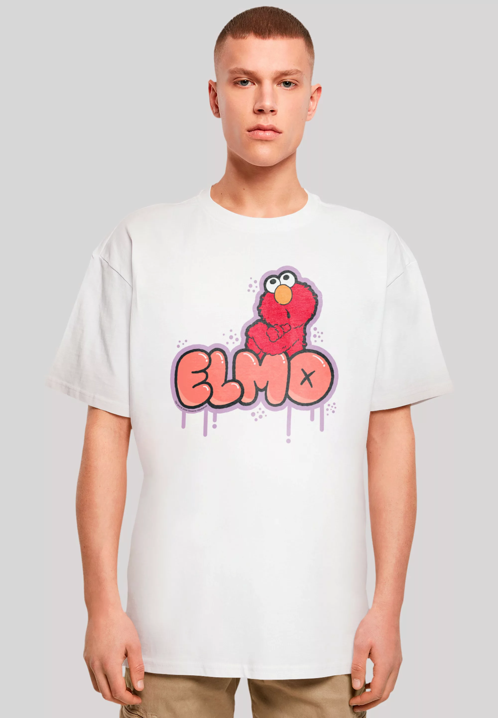 F4NT4STIC T-Shirt "Sesamstraße Elmo NO", Premium Qualität, Weihnachts-Kolle günstig online kaufen