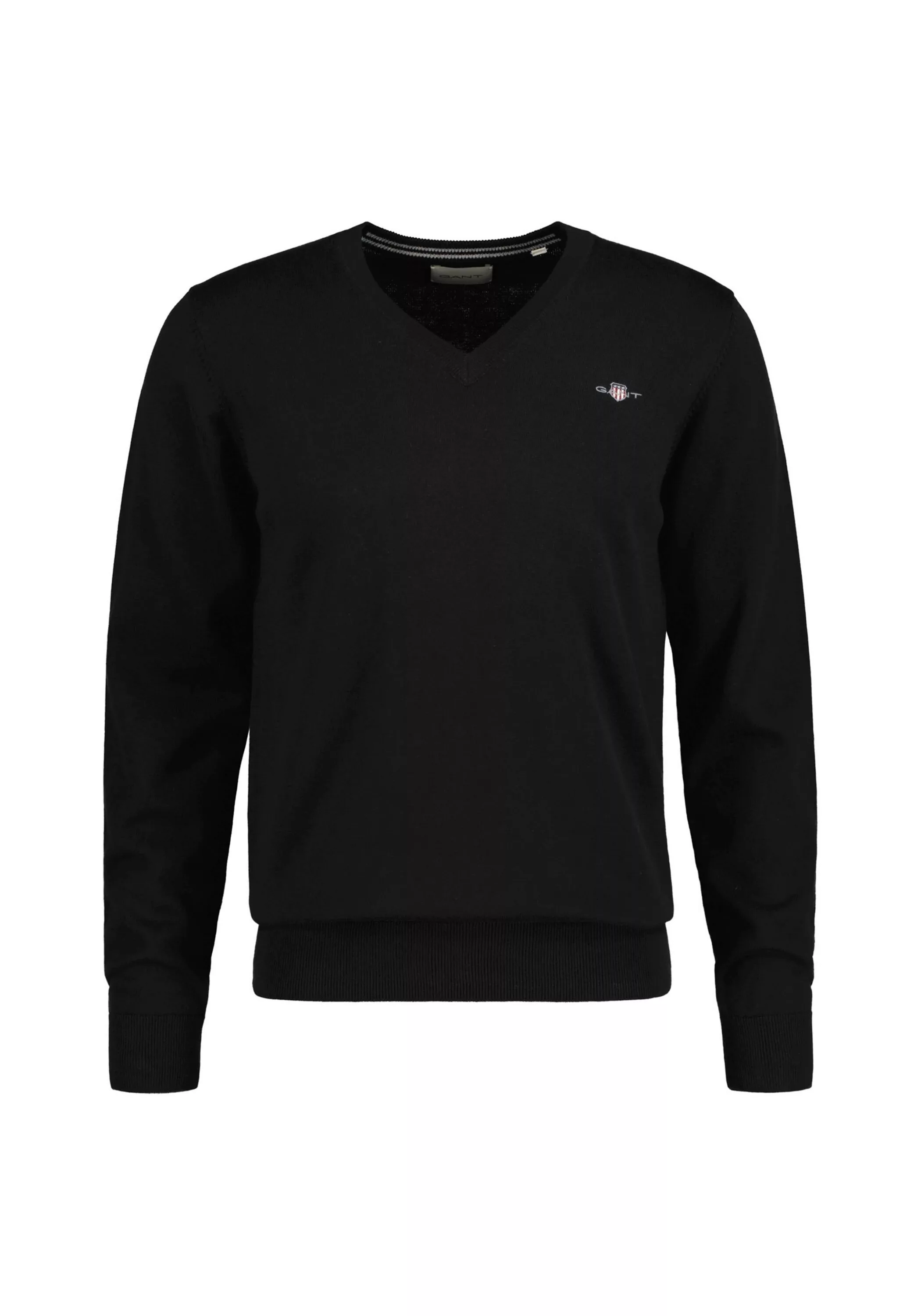 Gant V-Ausschnitt-Pullover "Classic Cotton V-Neck", Premium Strickjersey au günstig online kaufen