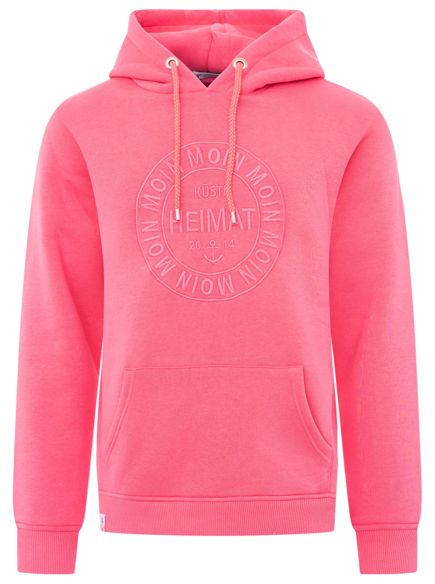 Zwillingsherz Hoodie "Heimat 2014" mit Fronttaschen und Kordel günstig online kaufen