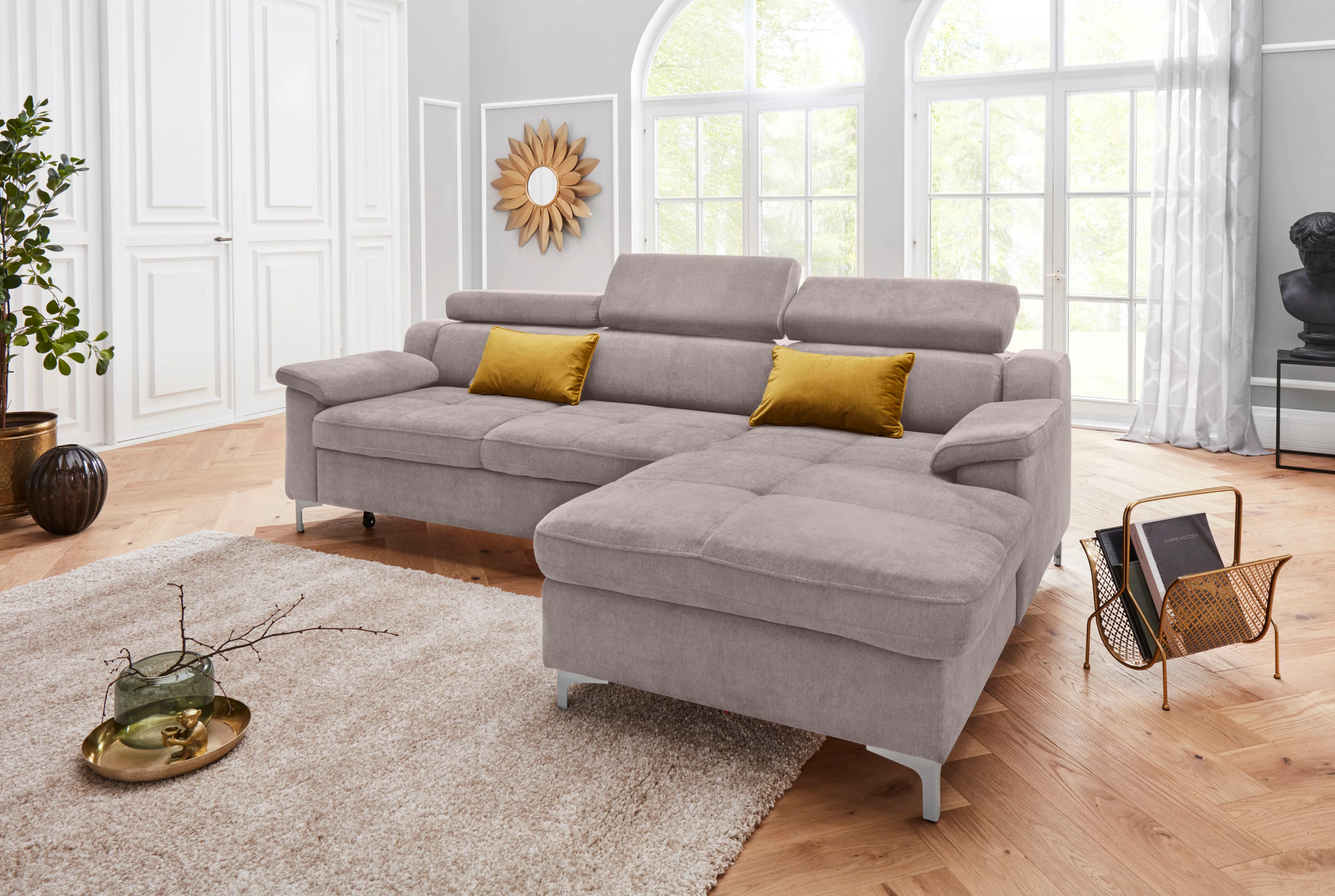 exxpo - sofa fashion Ecksofa "Florenz, komfortabel und bequem, tolle Detail günstig online kaufen