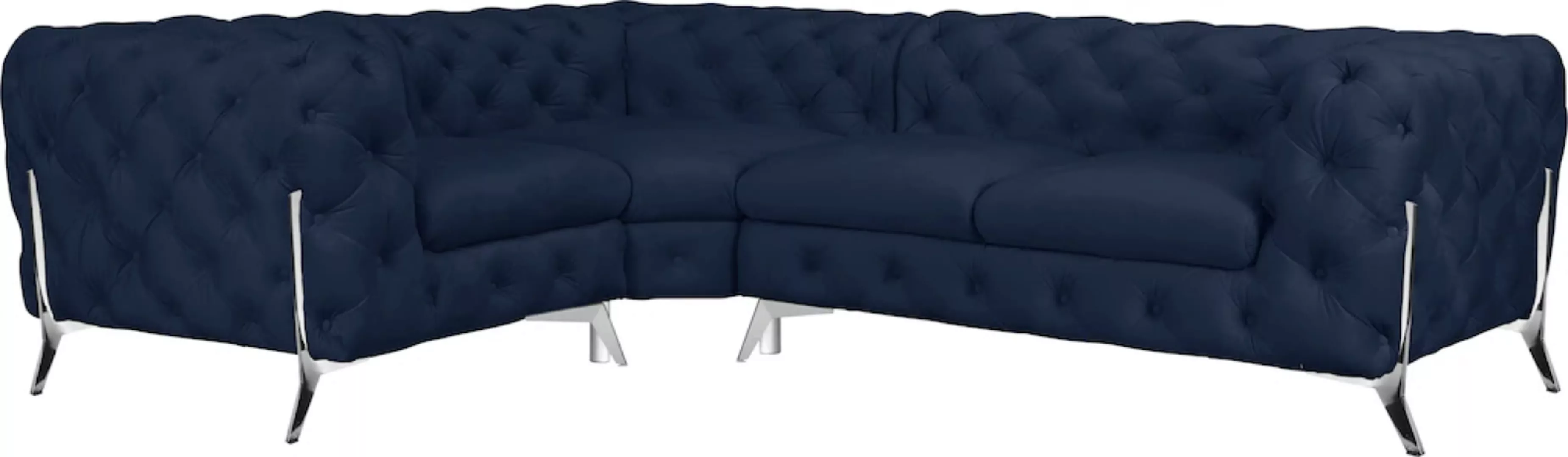 Leonique Chesterfield-Sofa "Amaury L-Form", moderne Chersterfield-Optik, Br günstig online kaufen