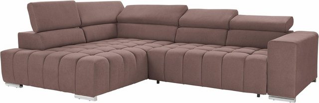 exxpo - sofa fashion Ecksofa "Elias, aktuelle Kreuzsteppung im Sitz, bequem günstig online kaufen