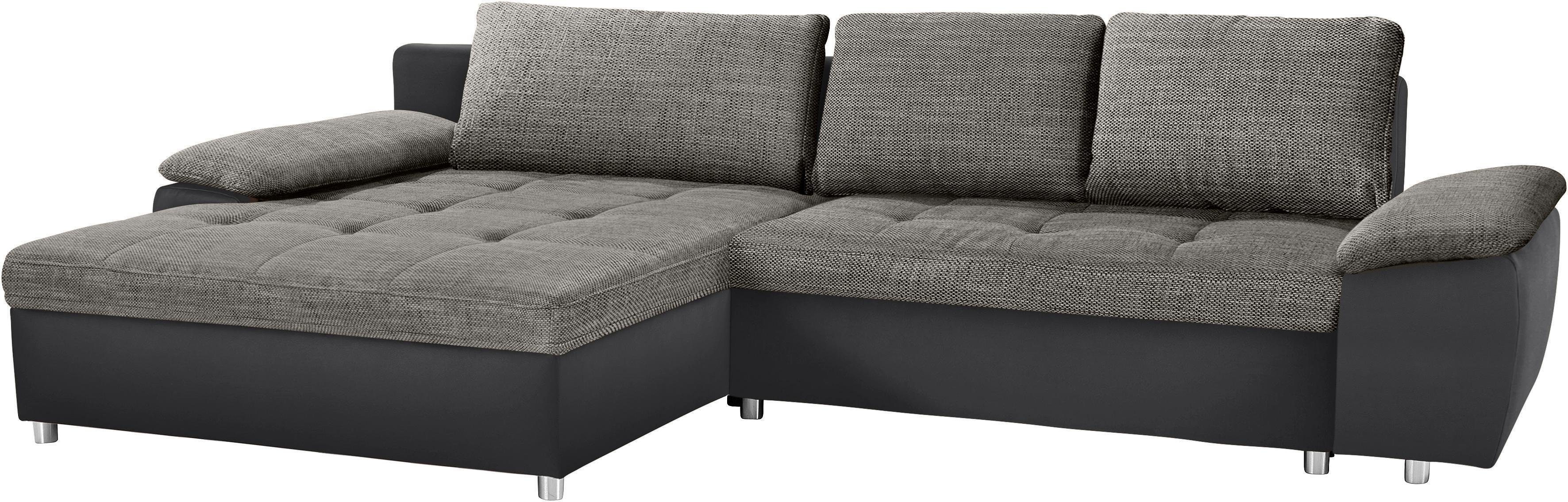 sit&more Ecksofa "Labene L-Form", wahlweise mit Bettfunktion und Bettkasten günstig online kaufen