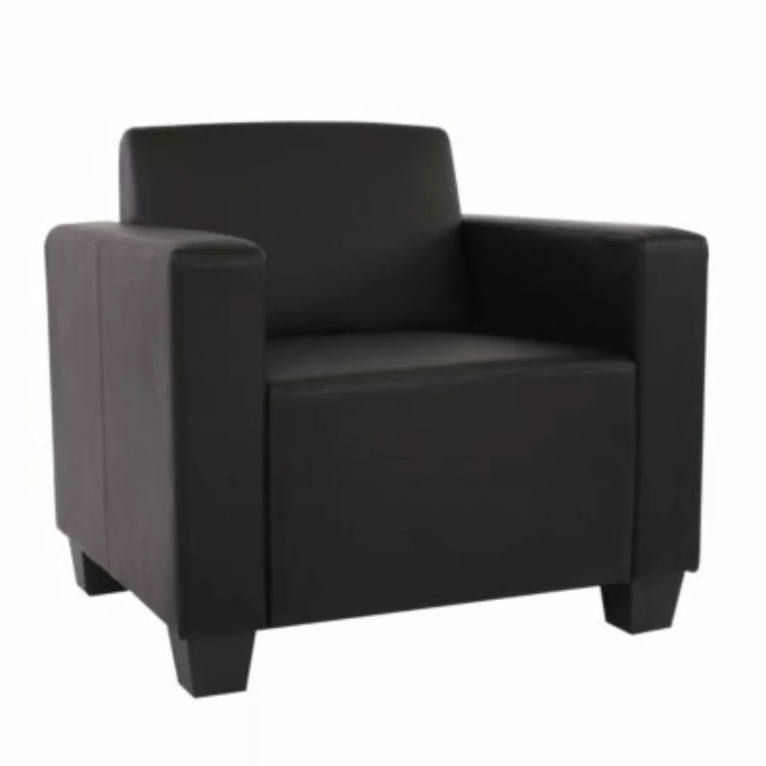 HWC Mendler Modulare Garnitur, Sessel schwarz günstig online kaufen