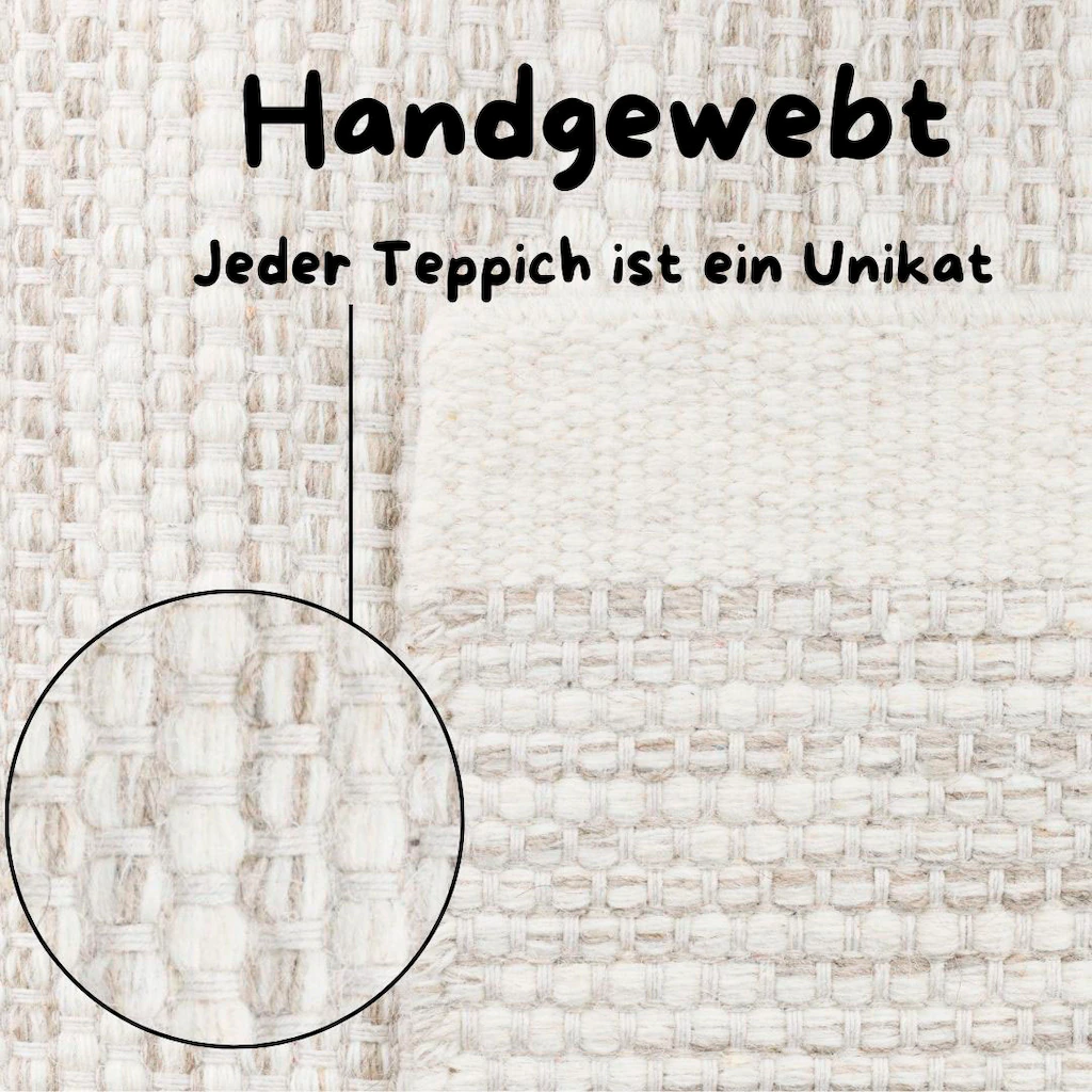 andas Wollteppich »Woolscape«, rechteckig, Wendeteppich, handgewebte Qualit günstig online kaufen