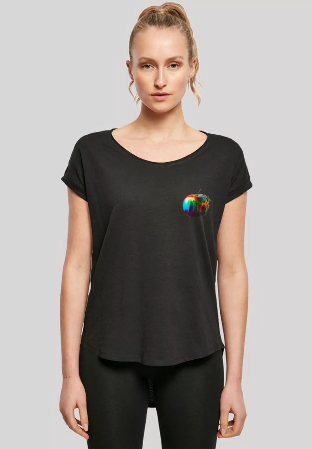 F4NT4STIC T-Shirt Colorfood Collection - Rainbow Apple Print günstig online kaufen