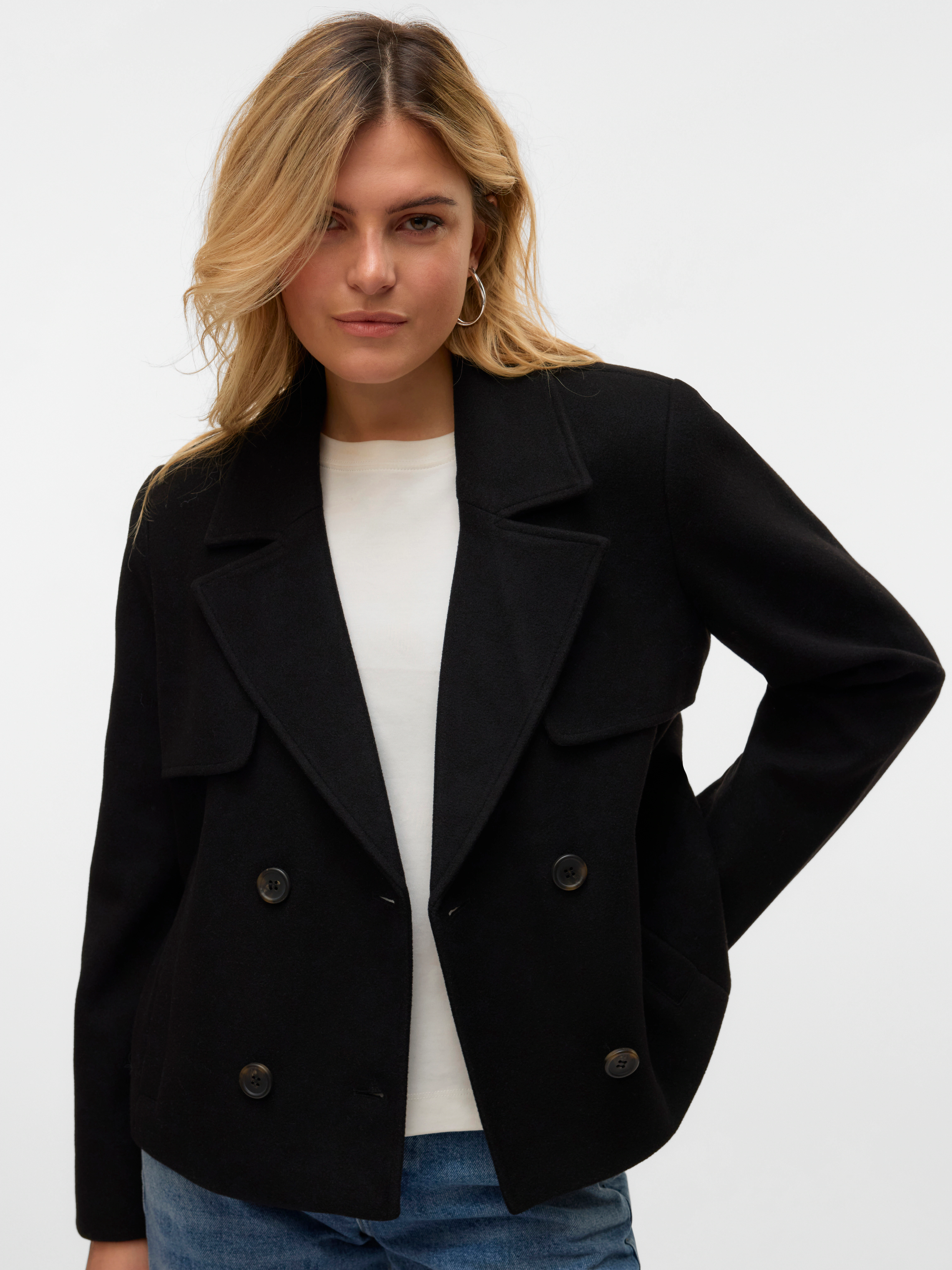 Vero Moda Kurzjacke "VMFORTUNESHEILA SHORT JACKET GA BOO", ohne Kapuze günstig online kaufen