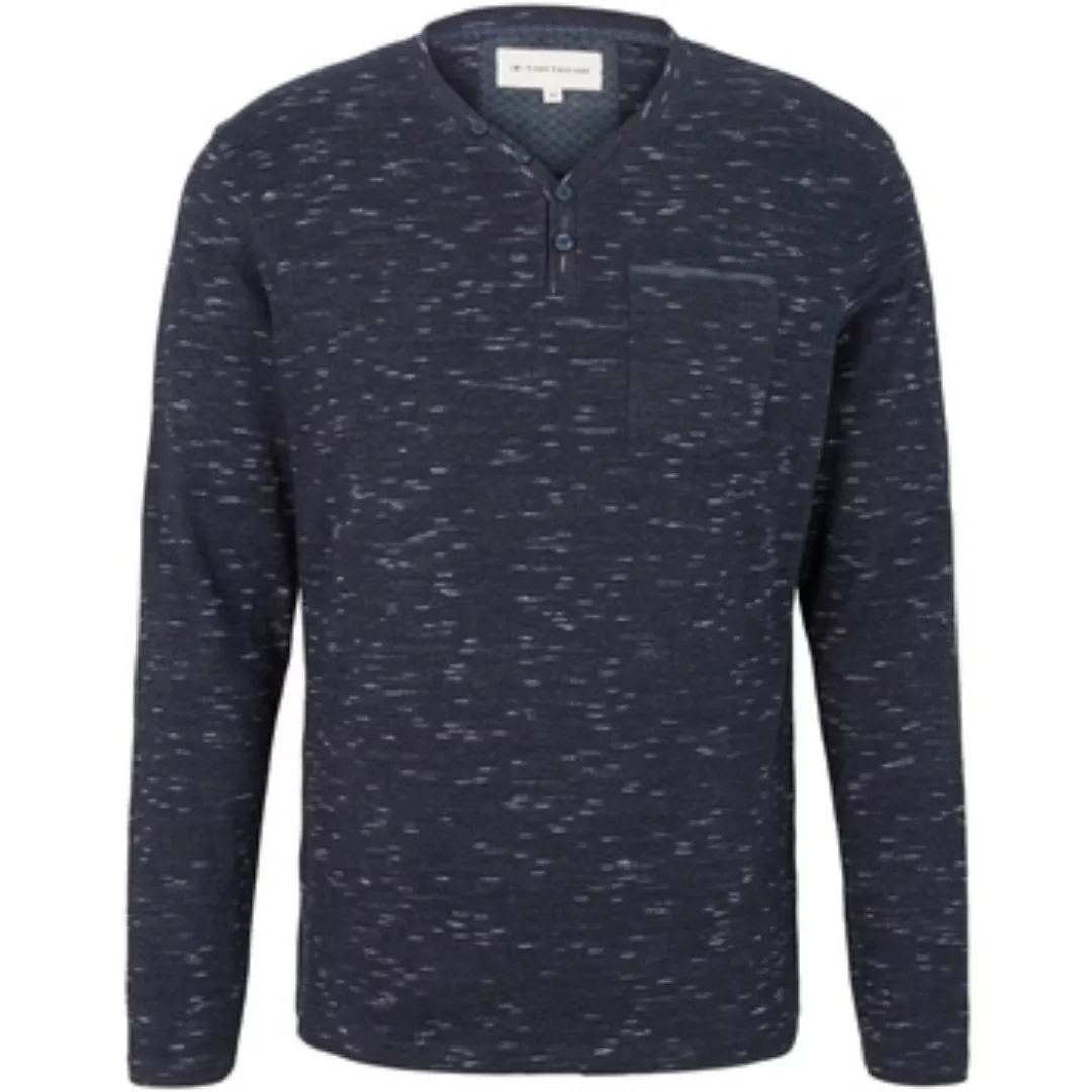 Tom Tailor  Pullover Longsleeve Langarmshirt mit Henleyausschnitt günstig online kaufen