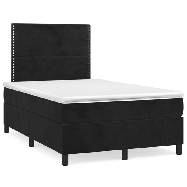 vidaXL Boxspringbett Bett Boxspringbett mit Matratze komplett Samt (120 x 2 günstig online kaufen