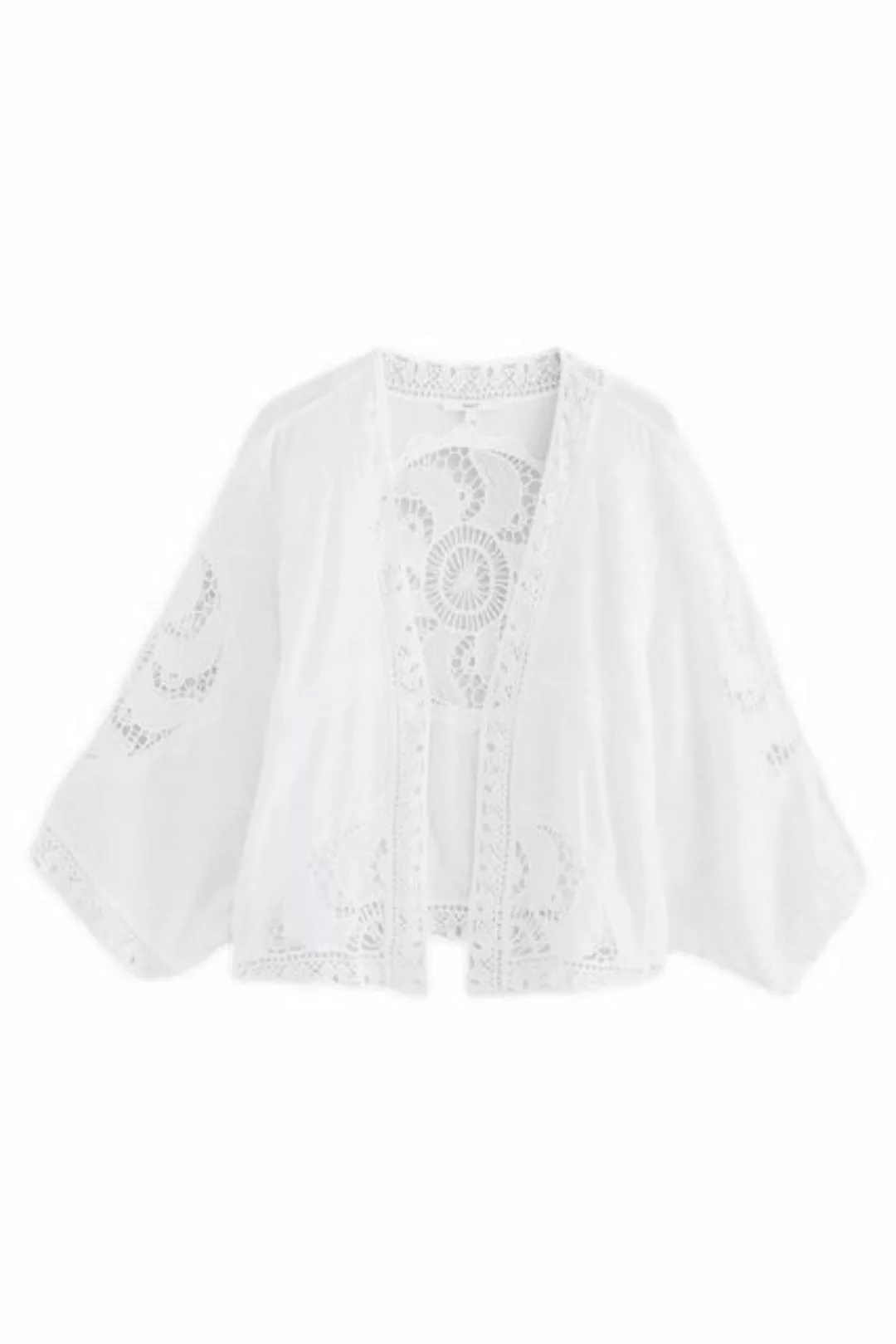 Next Blusenkimono Kurzer Kimono mit Häkeldetails (1-tlg) günstig online kaufen