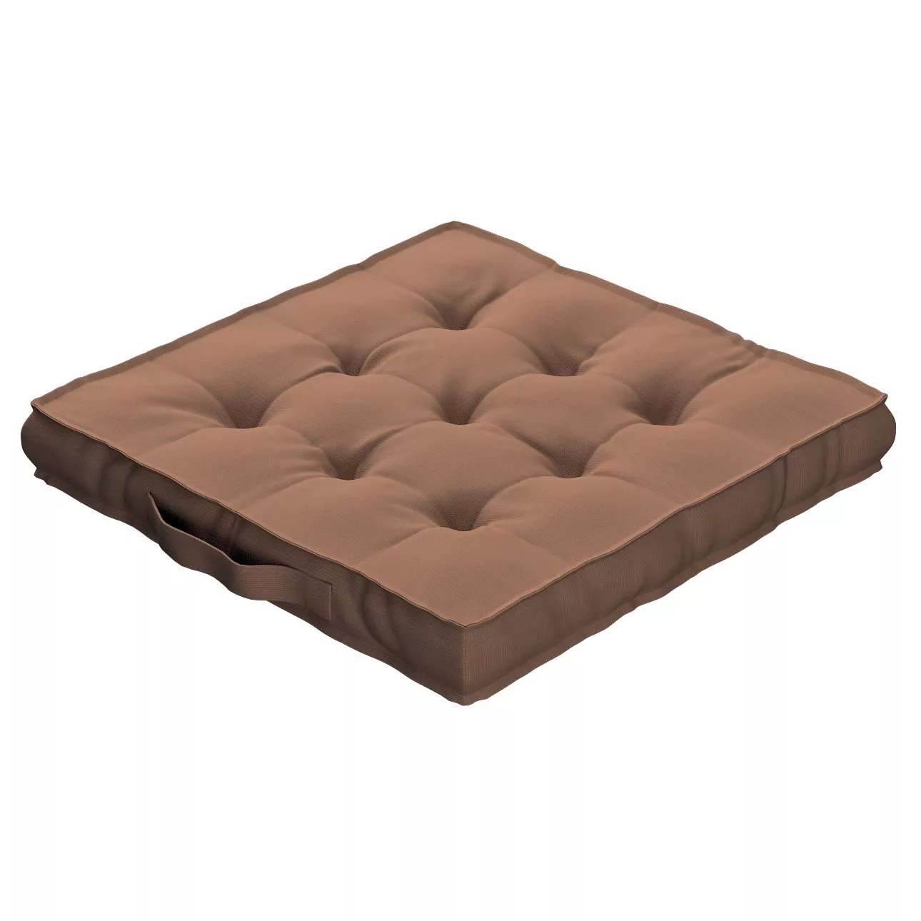 Sitzkissen Jacob mit Handgriff, mocca, 50 x 50 x 10 cm, Cotton Panama (702- günstig online kaufen