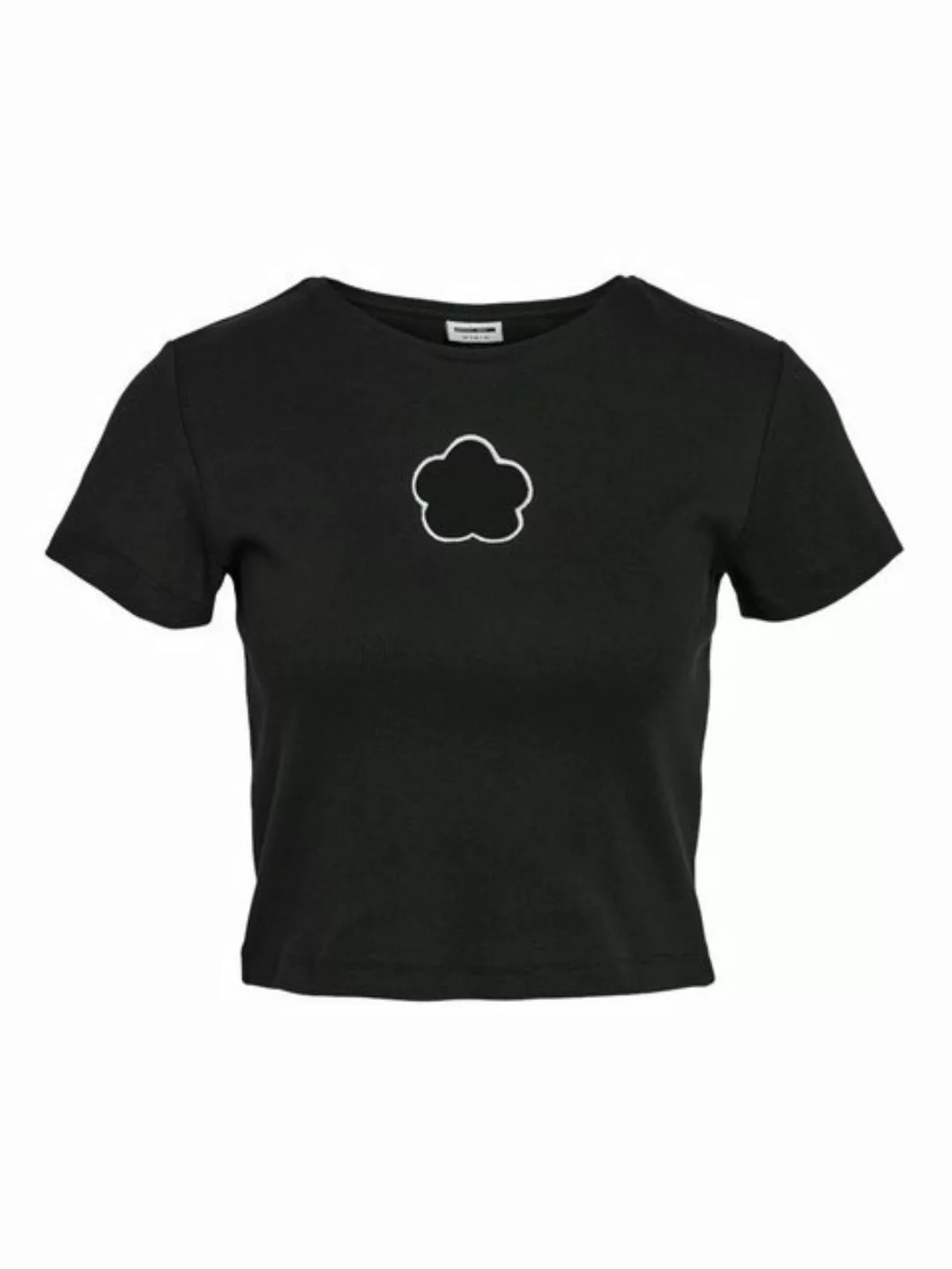 Noisy may T-Shirt T-Shirt Kurzarm Cut-out-Detail Rundhals Bauchfrei 7805 in günstig online kaufen