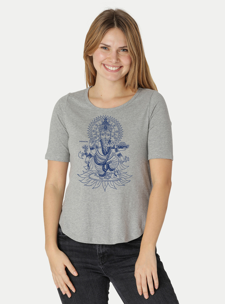 Damen Halbarm-shirt Ganesha günstig online kaufen