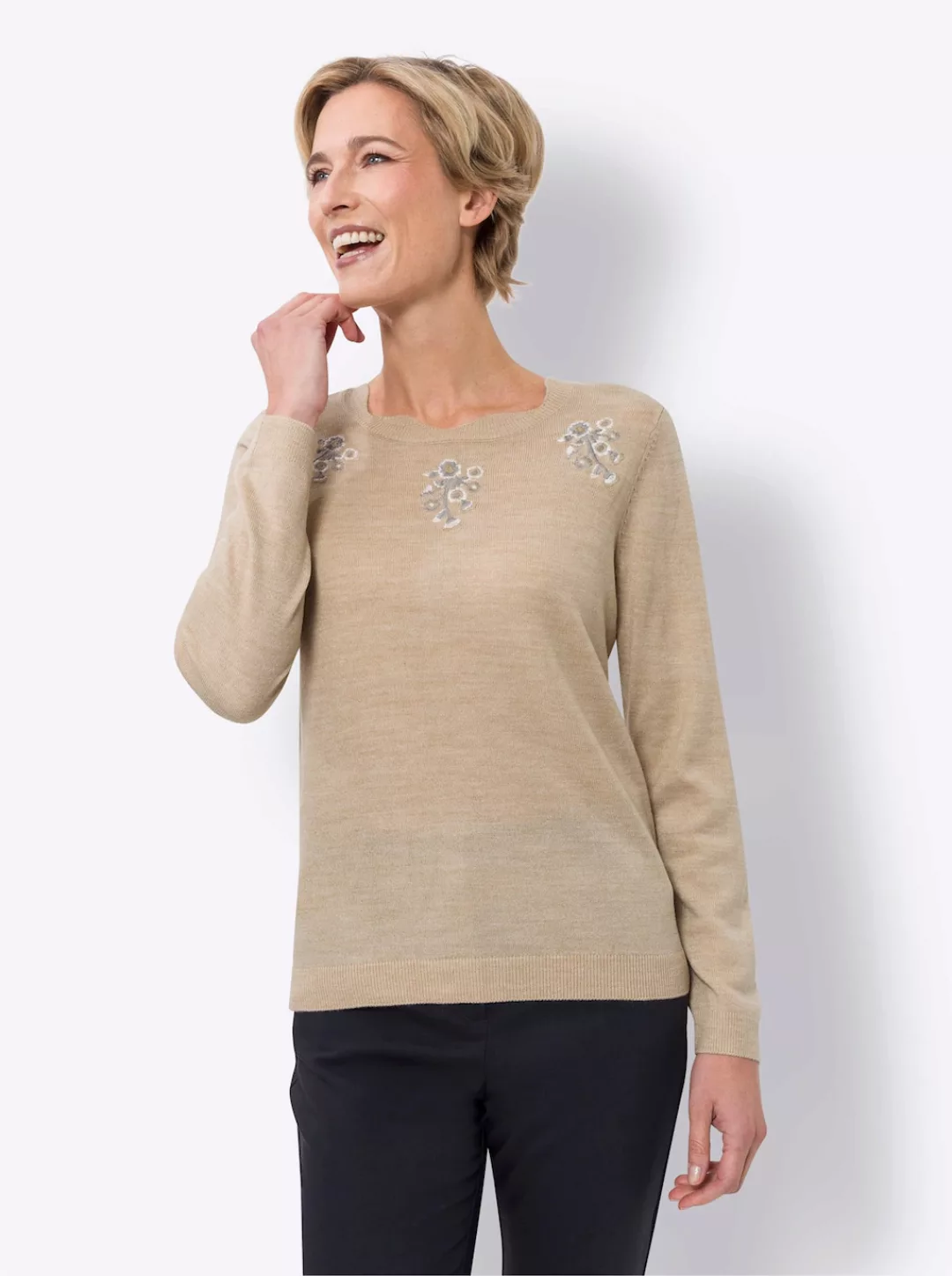 Classic Basics Strickpullover "Langarm-Pullover" günstig online kaufen