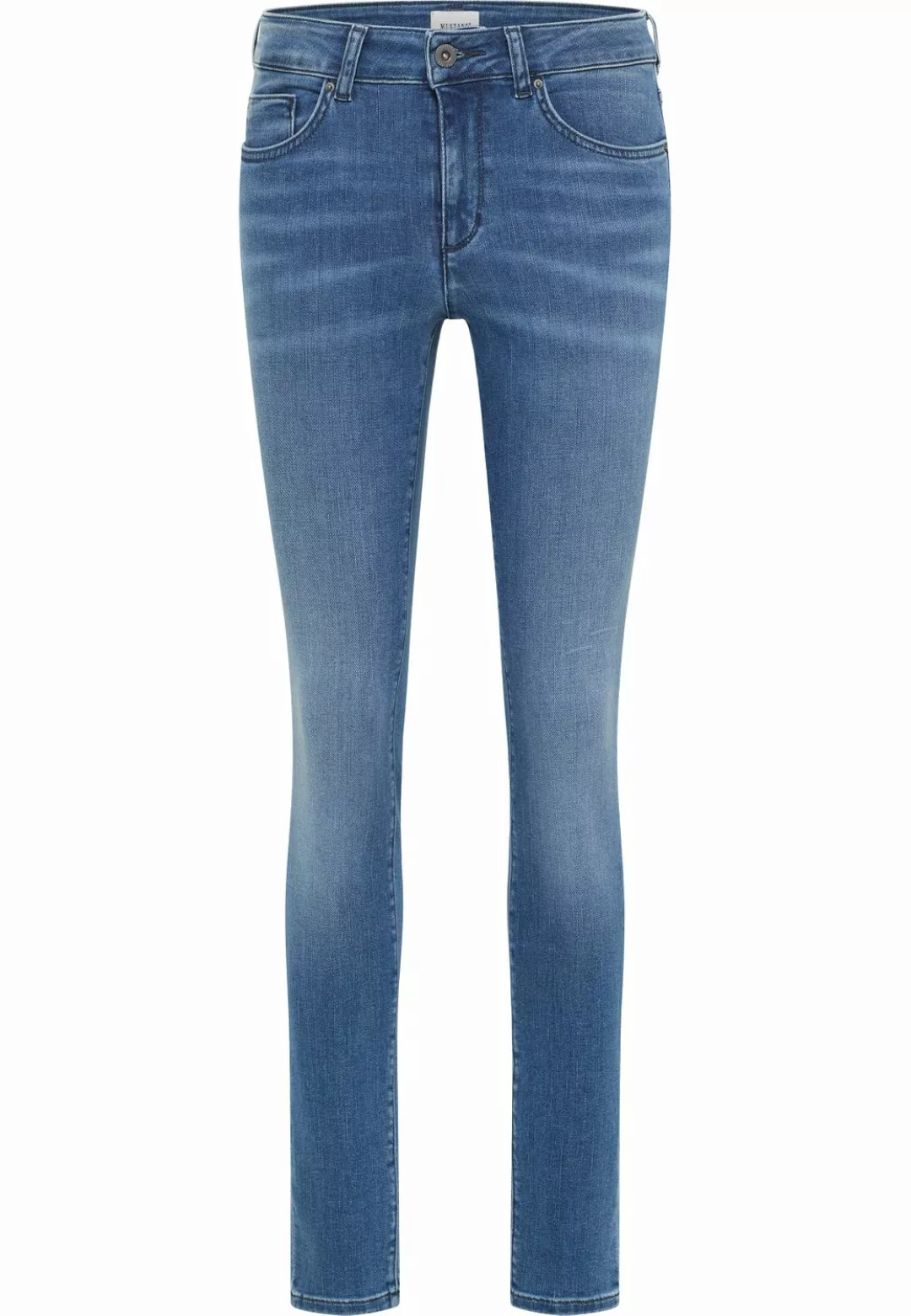 Mustang Damen Jeans SHELBY Skinny Fit - Blau - Medium Blue Denim günstig online kaufen