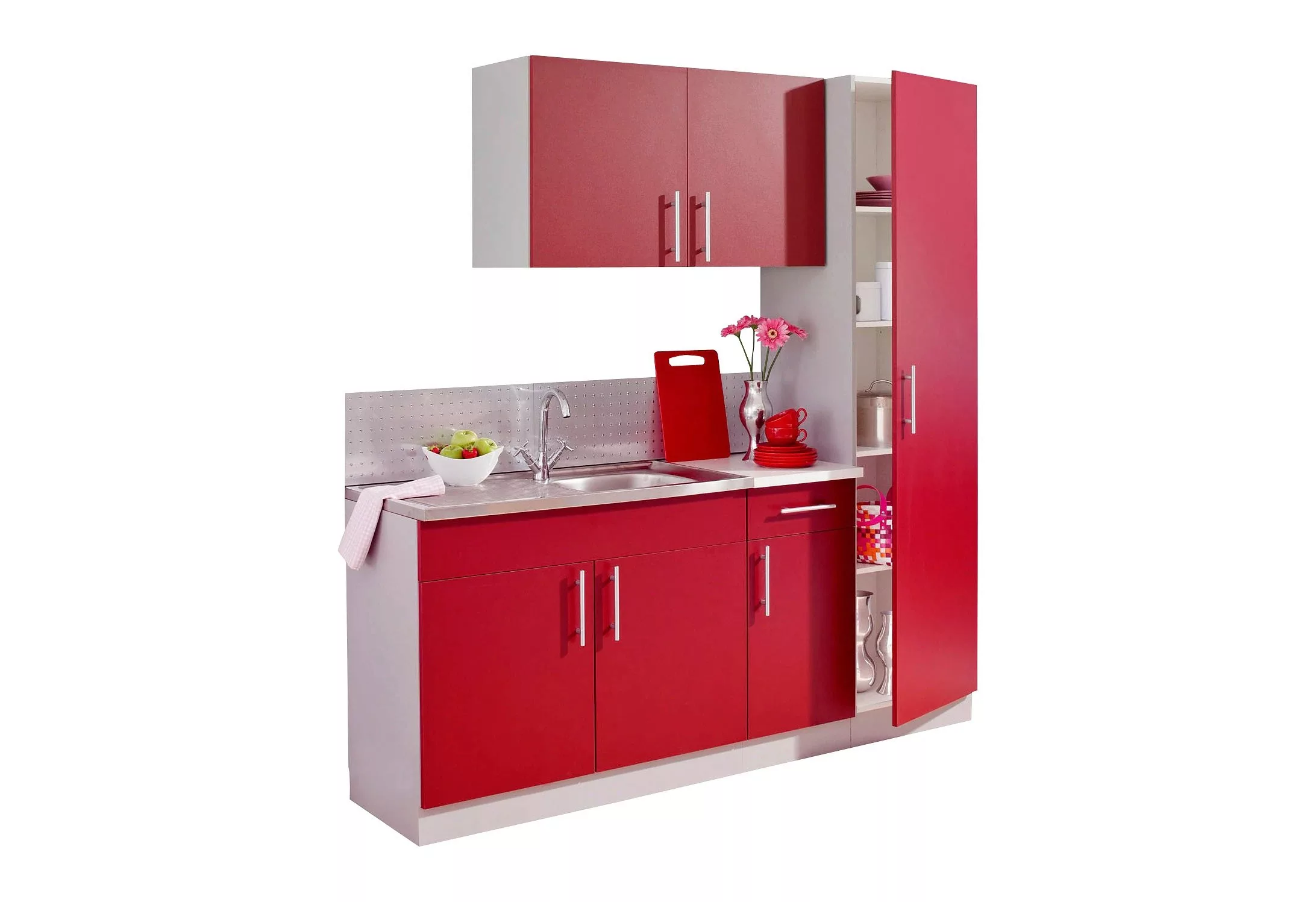 wiho Küchen Küche "Kiel", Breite 190 cm mit 28 mm starker Arbeitsplatte, Ti günstig online kaufen