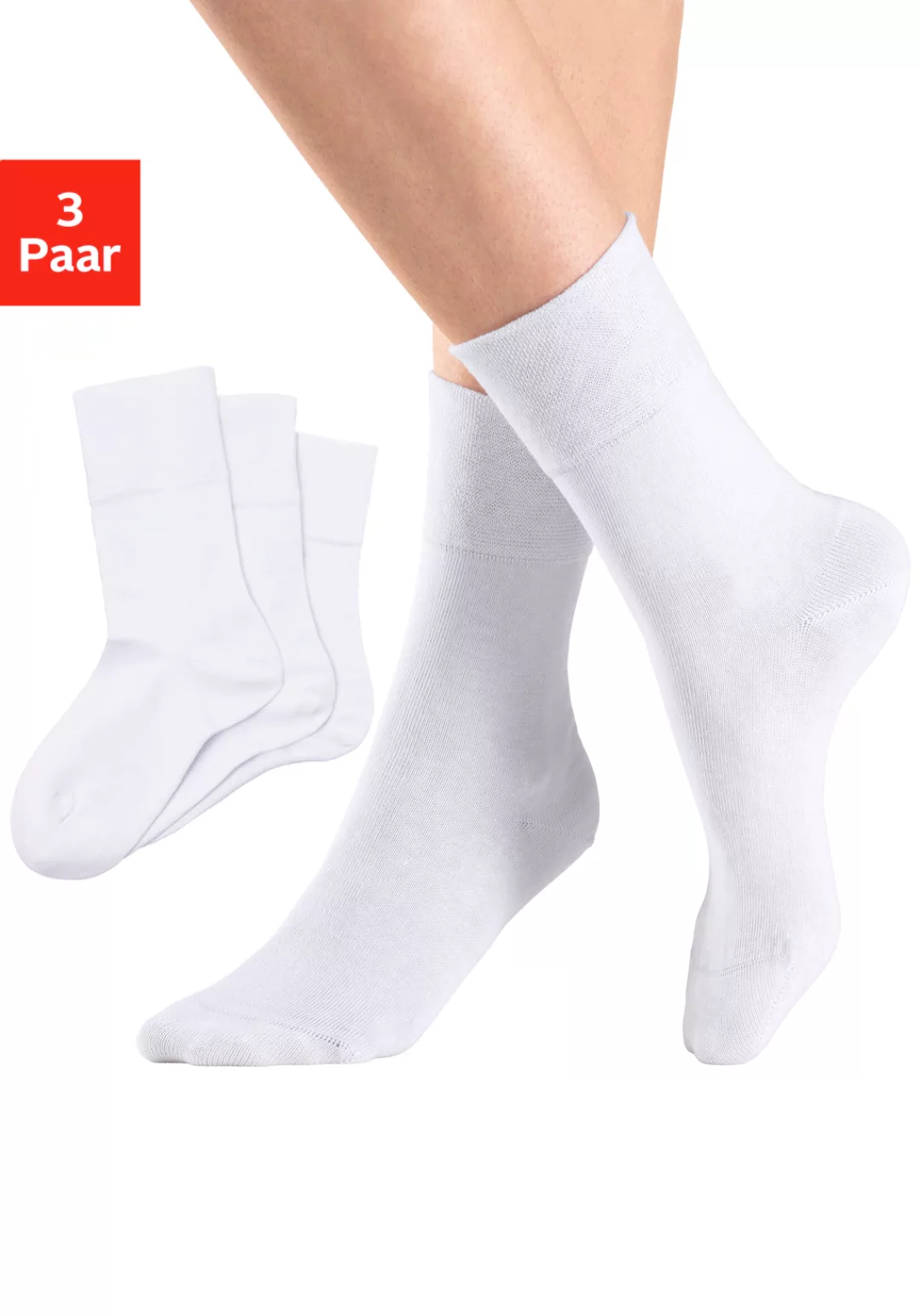 H.I.S Socken, (Packung, 3 Paar), mit Komfortbund auch für Diabetiker geeign günstig online kaufen