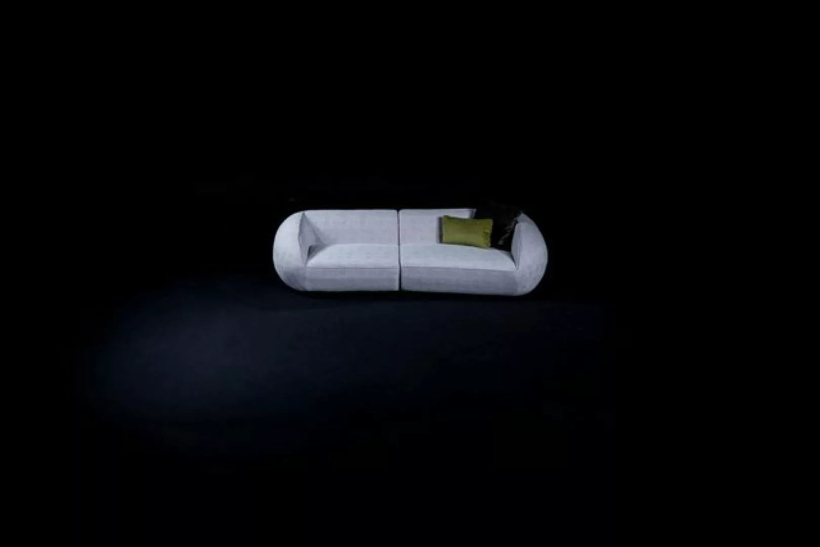 JVmoebel 4-Sitzer Graues Polster Sofa Moderne Textil Couchen Luxus Möbel Co günstig online kaufen