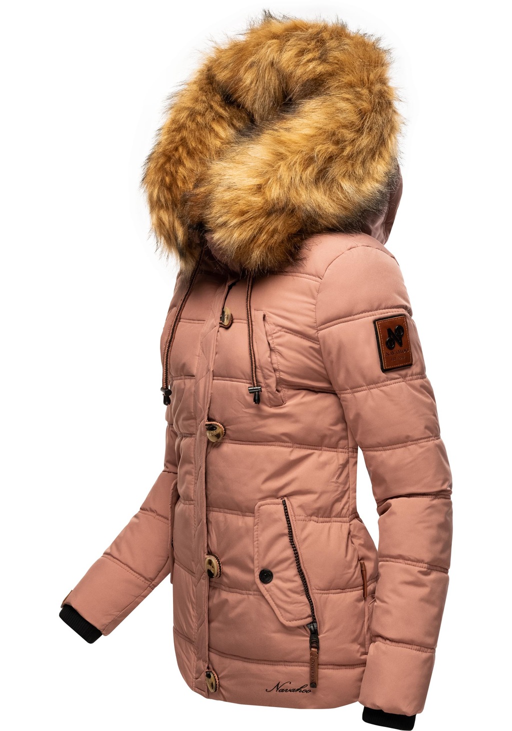 Navahoo Winterjacke "Zoja", mit Kapuze, stylische Steppjacke mit Kunstpelz günstig online kaufen