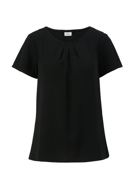 s.Oliver BLACK LABEL Langarmbluse - Bluse kurzarm - sommerliche Bluse einfa günstig online kaufen