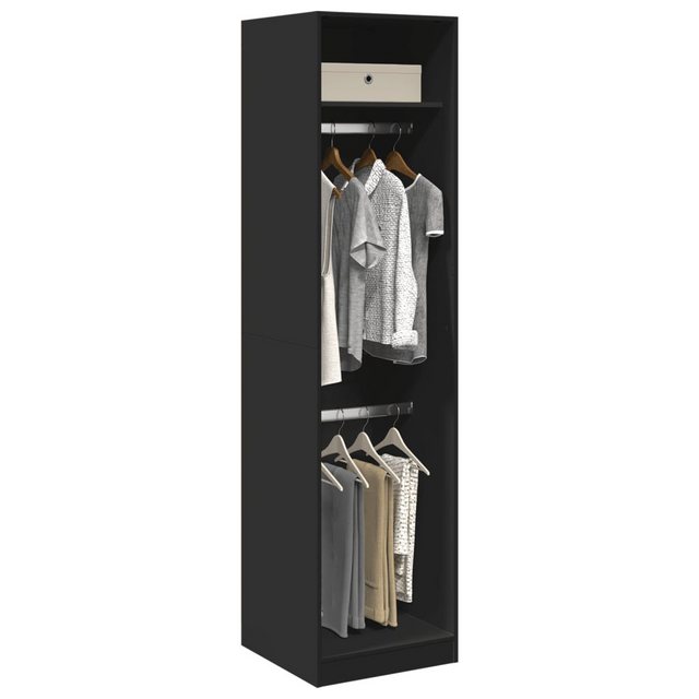 vidaXL Kleiderschrank Kleiderschrank Schwarz 50x50x200 cm Spanplatte günstig online kaufen