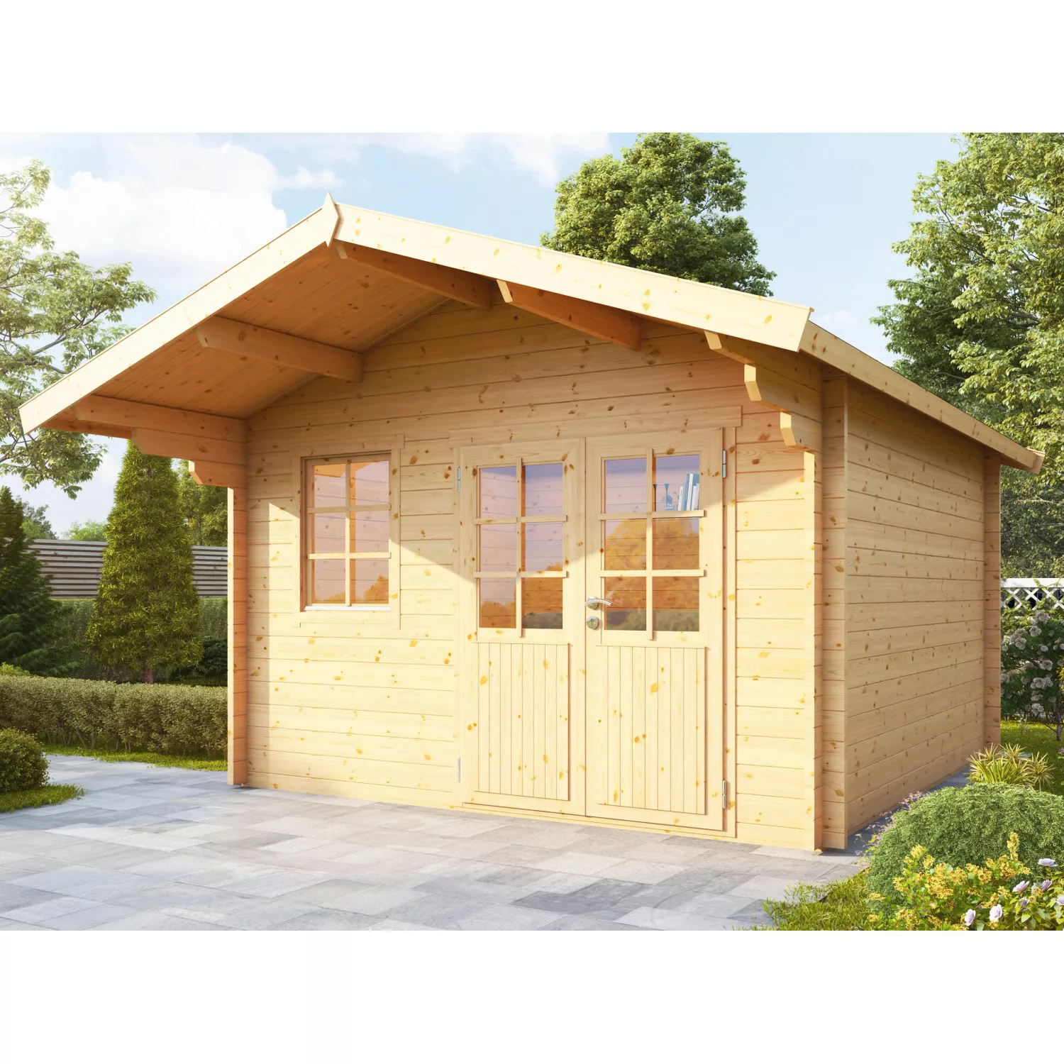 Wolff Finnhaus Holz-Gartenhaus/Gerätehaus Lisa 44-A XL 420 cm x 440 cm mit günstig online kaufen