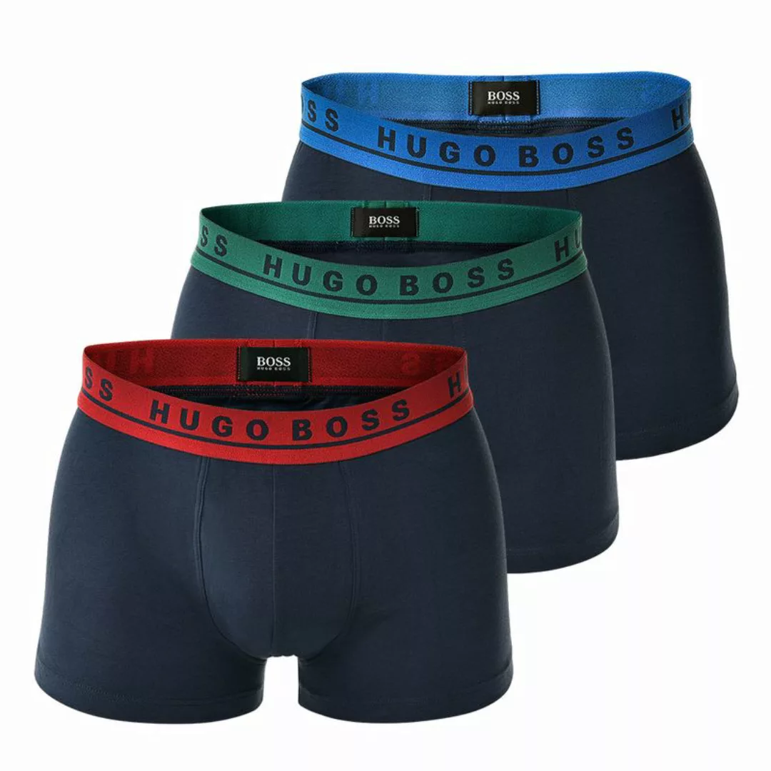 HUGO BOSS Herren Boxer, 3er Pack - Boxer Briefs, Logobund, Cotton Stretch, günstig online kaufen