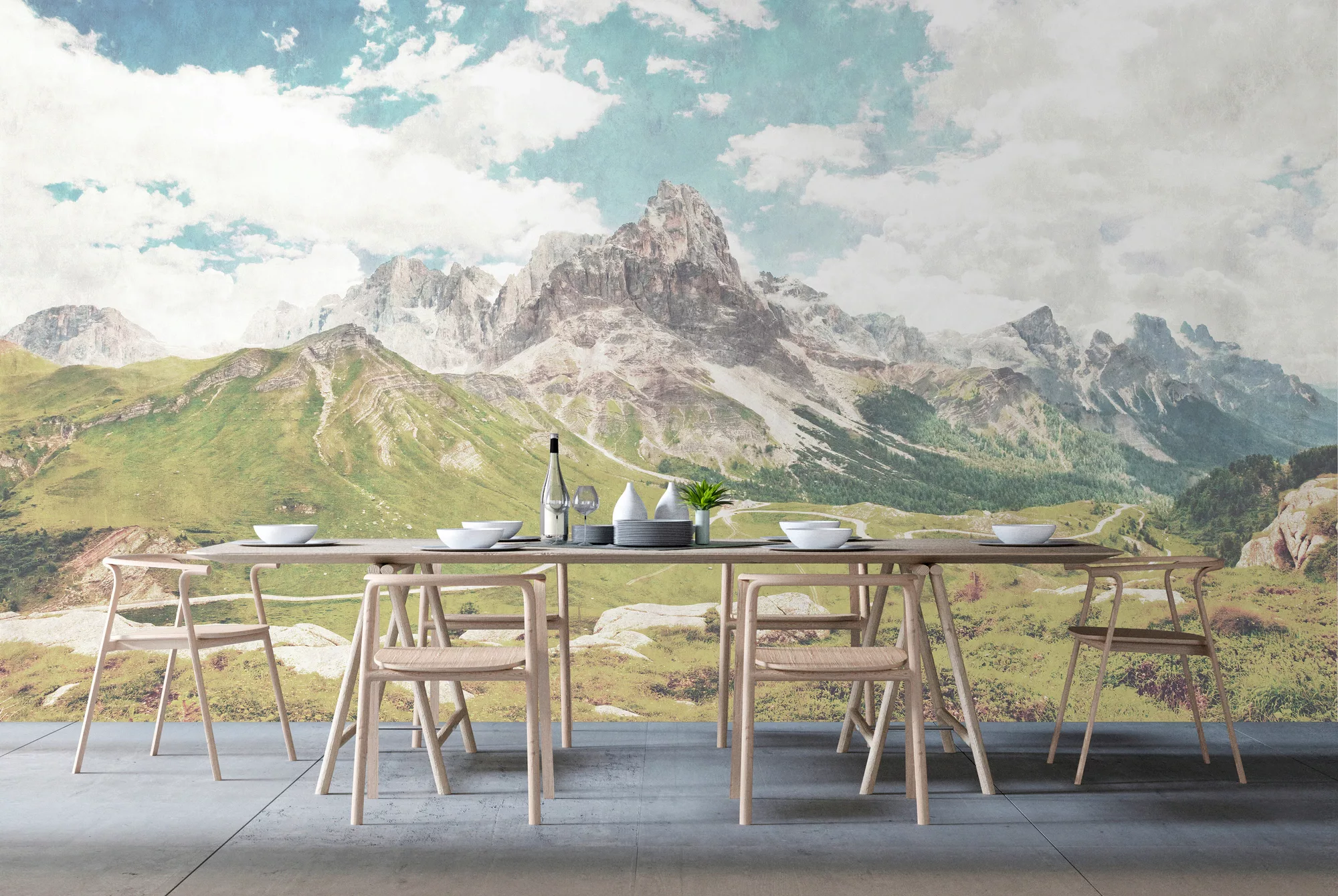 Fototapete "dolomiti 2" 5,00x2,70 m / Glattvlies Brillant günstig online kaufen