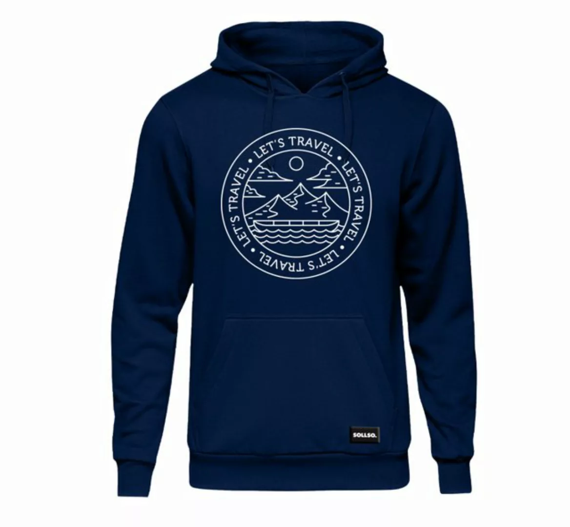 Sollso. Kapuzensweatshirt SOLLSO. Premium Hoodie "Let’s Travel günstig online kaufen