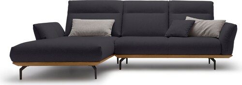 Creation BY ROLF BENZ Ecksofa »CR.460«, Sockel in Nussbaum, Winkelfüße in U günstig online kaufen